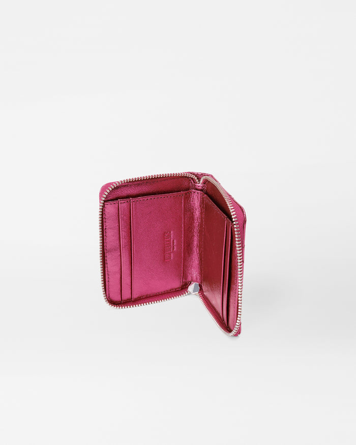 Pink Candy Small Zip Round Wallet