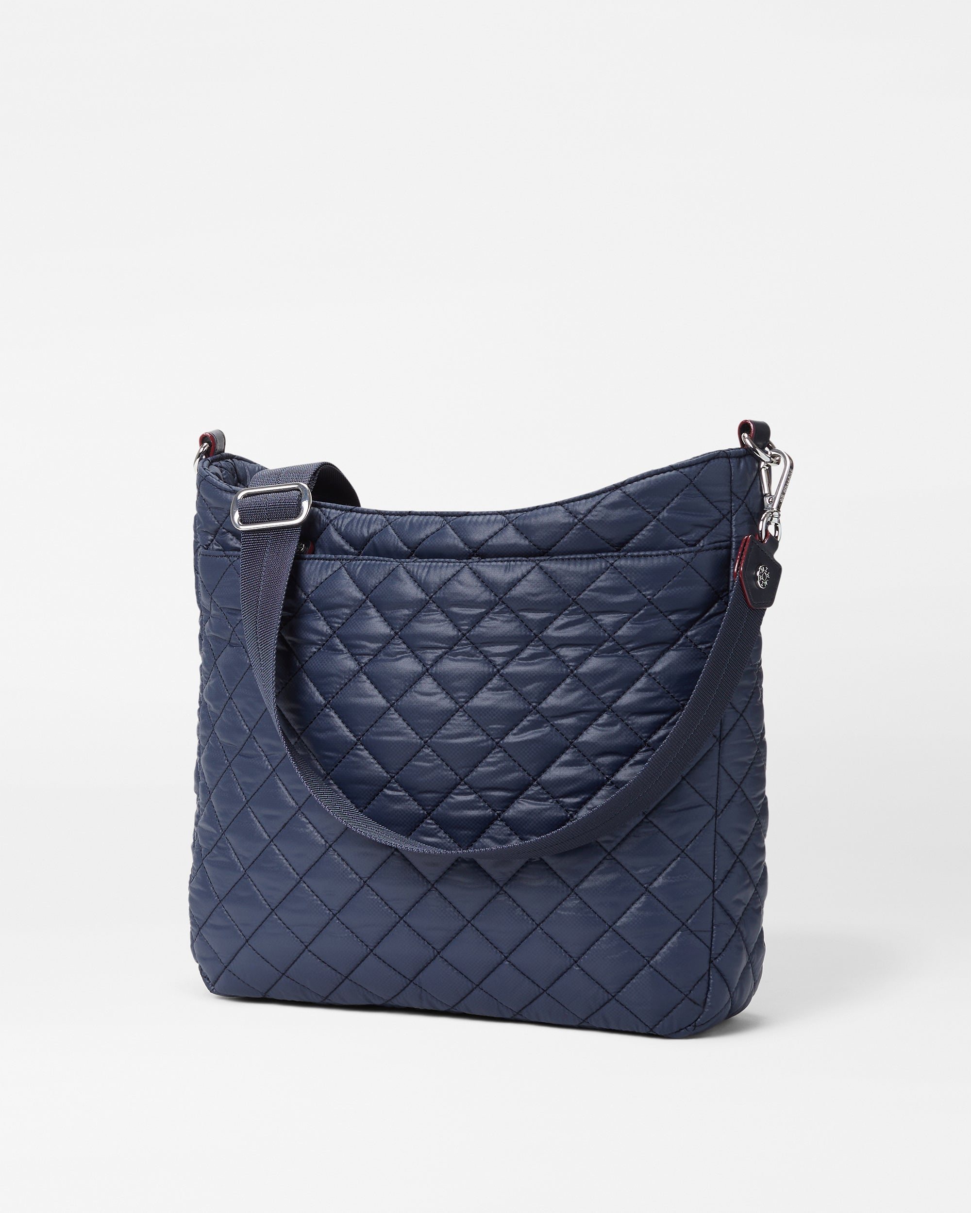 Back view of MZ Wallace Navy Quilted Handbag