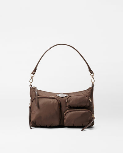 MZ Wallace Small Brown Shoulder Bag