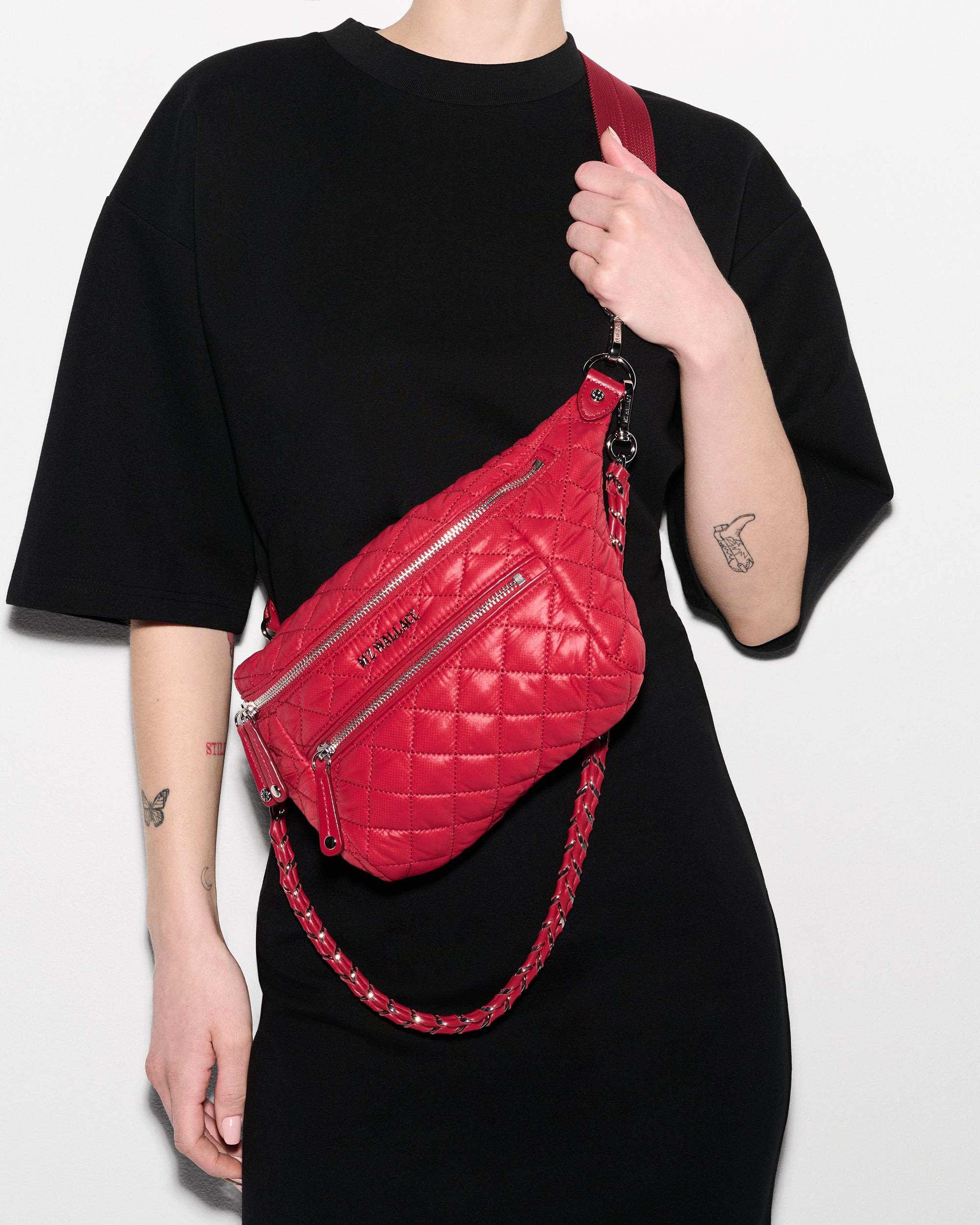 MZ Wallace | Apple Small Crosby Crossbody Sling