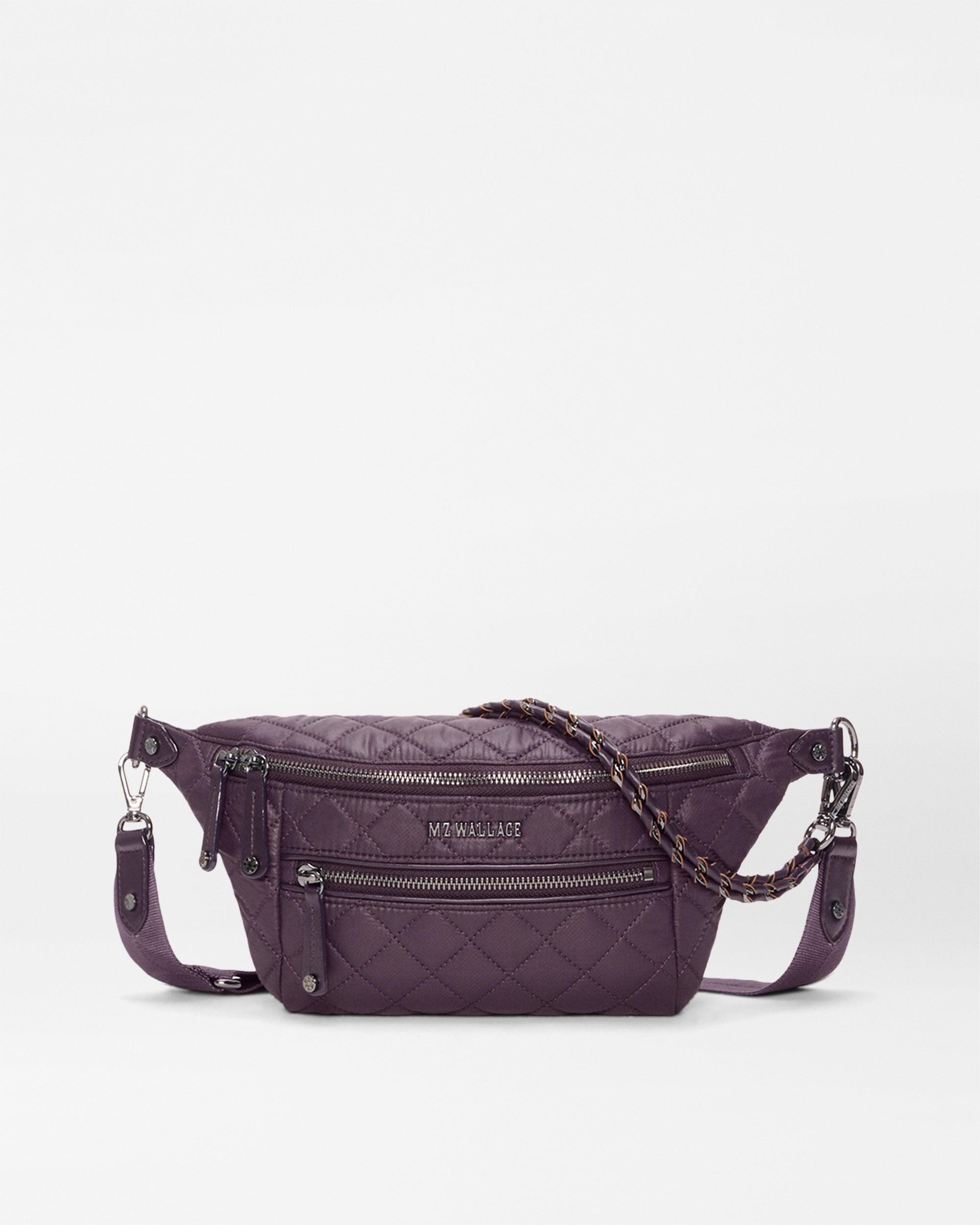 MZ Wallace | Raisin Small Crosby Crossbody Sling
