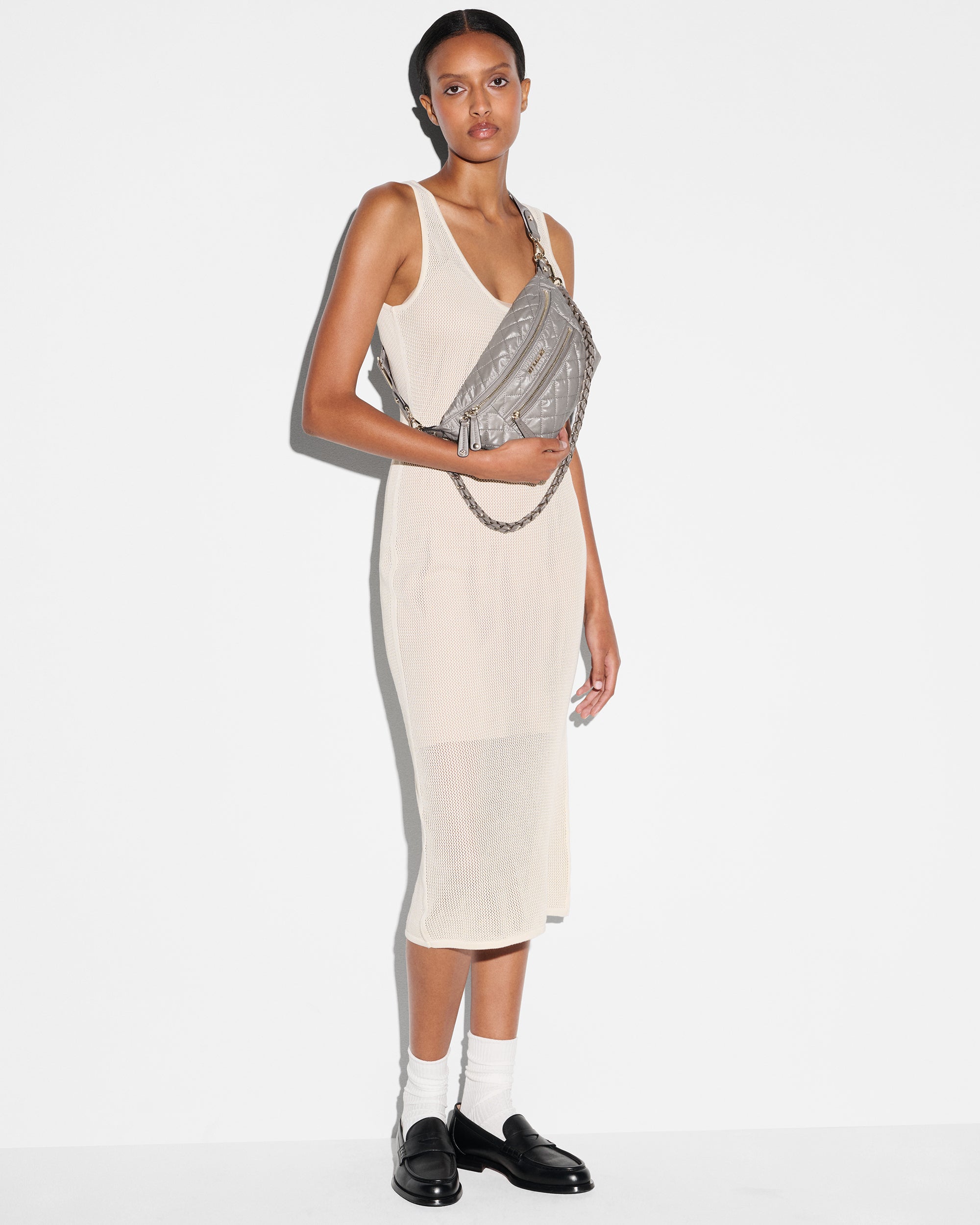 Sable Pearl Metallic Small Crosby Crossbody Sling