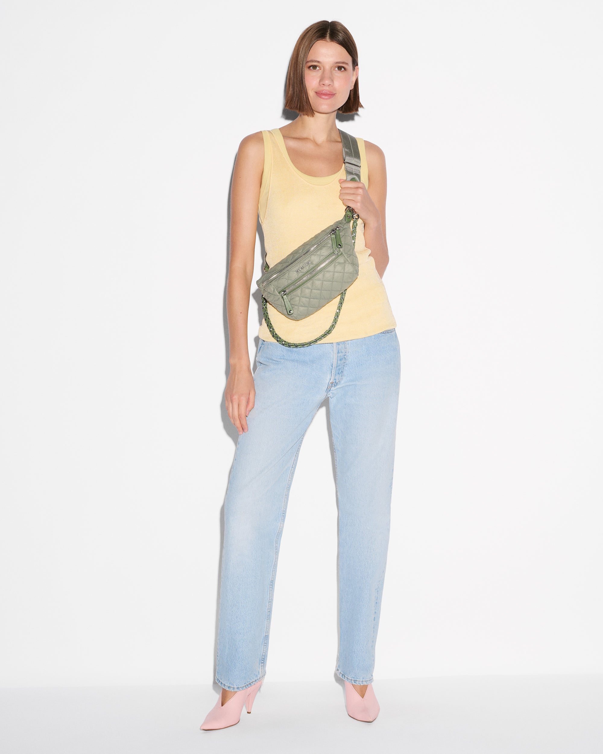 Agave Green Small Crosby Crossbody Sling