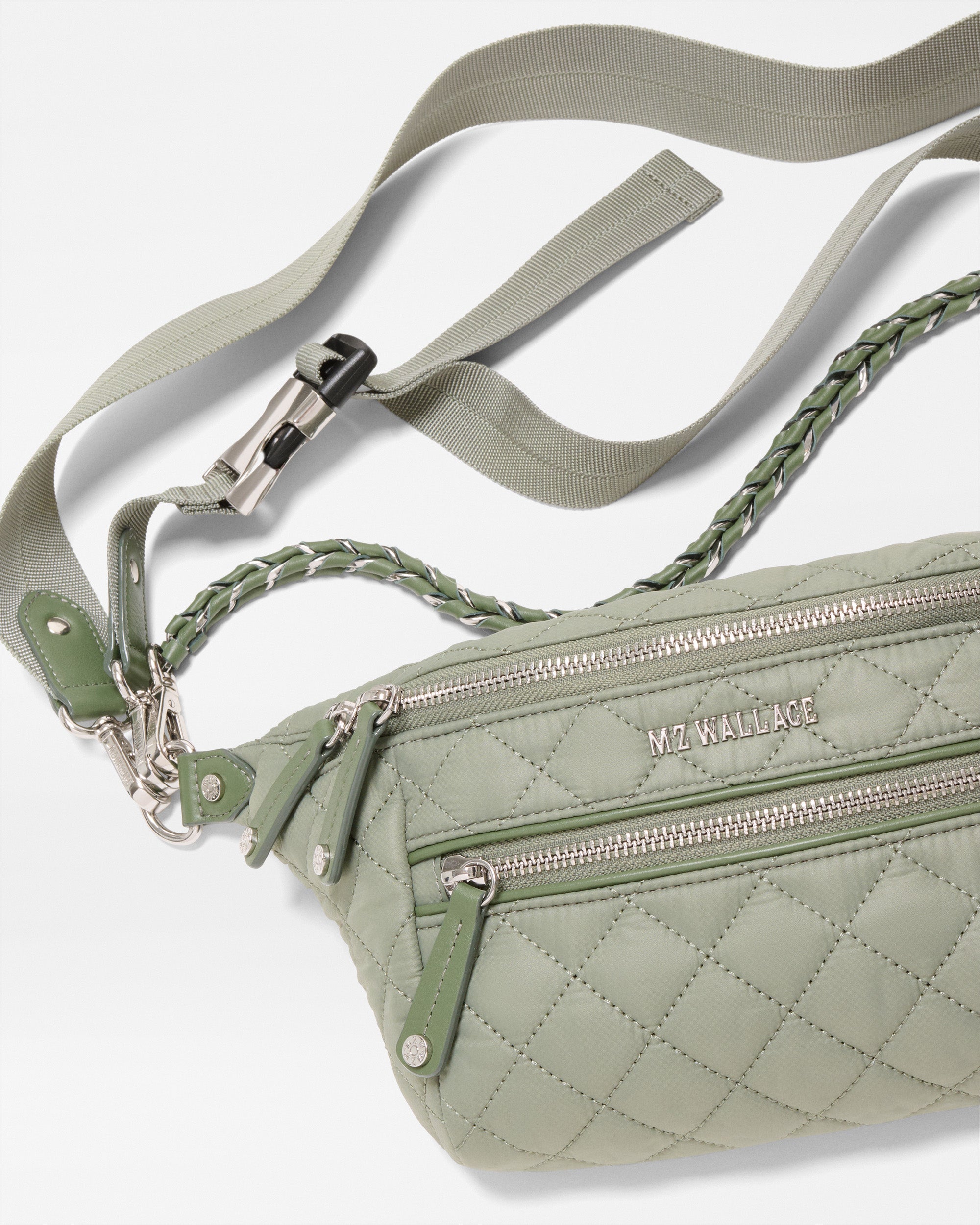 MZ Wallace Agave Green Small Crosby Crossbody Sling – Belt Bag