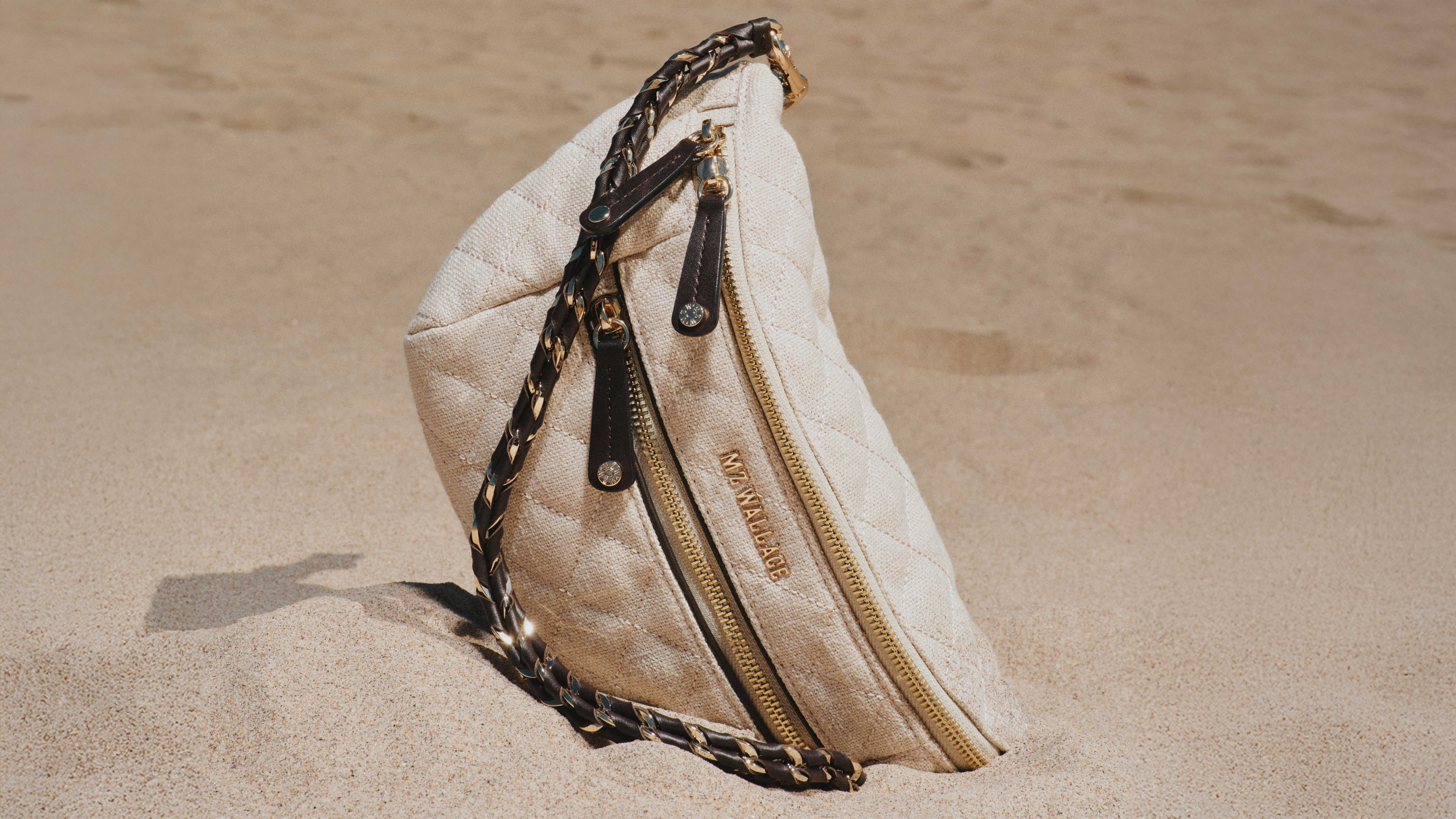 MZ Wallace | Sandy Linen Small Crosby Sling