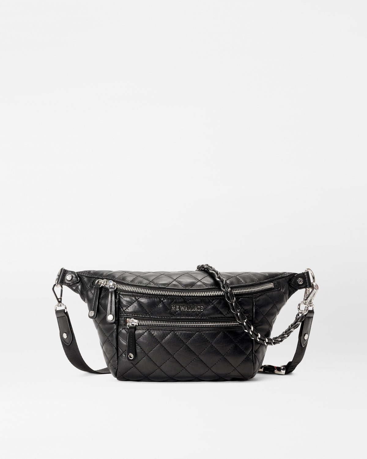 Quilted Black Leather Small Crosby Sling