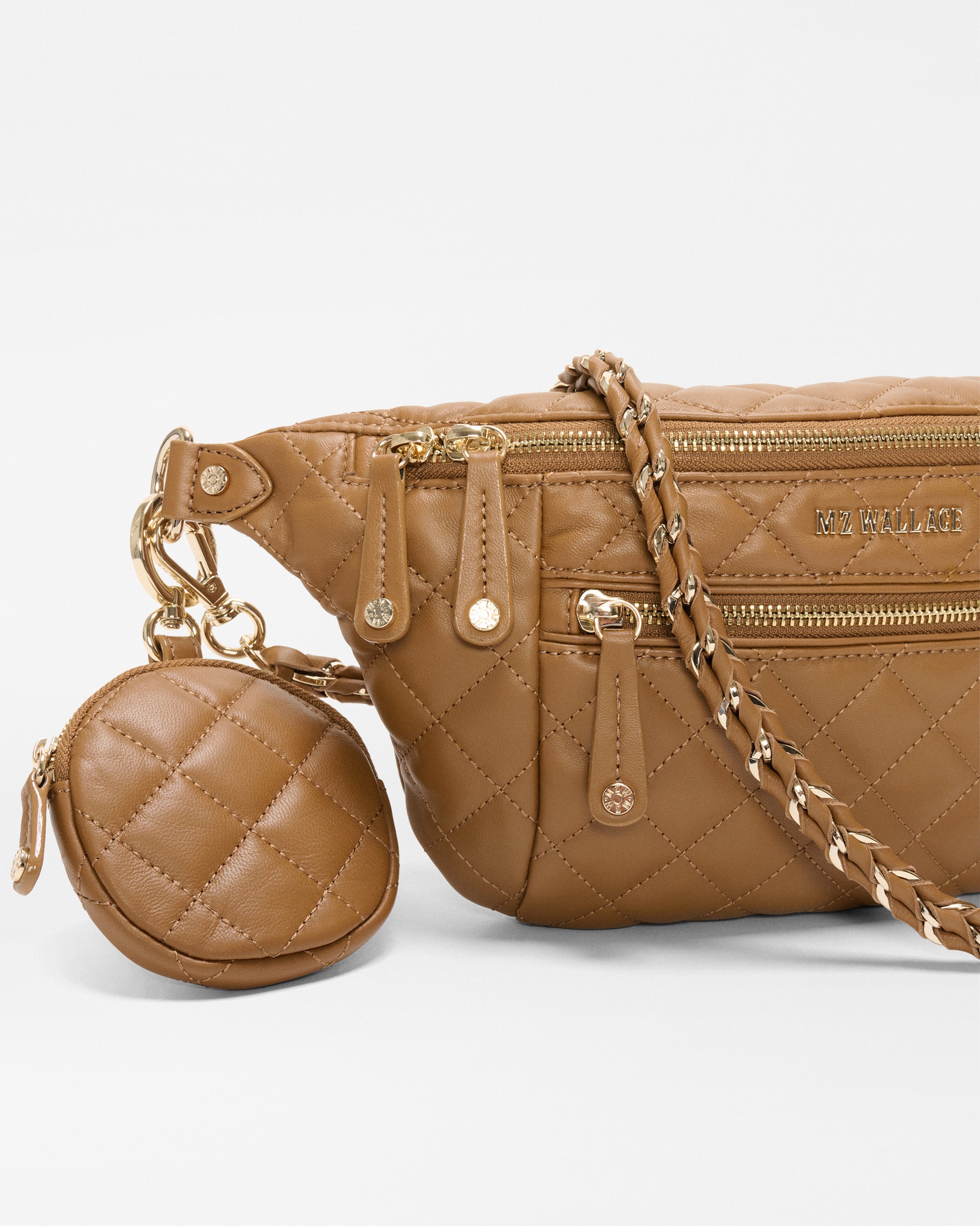 Caramel Leather Small Crosby Crossbody Sling