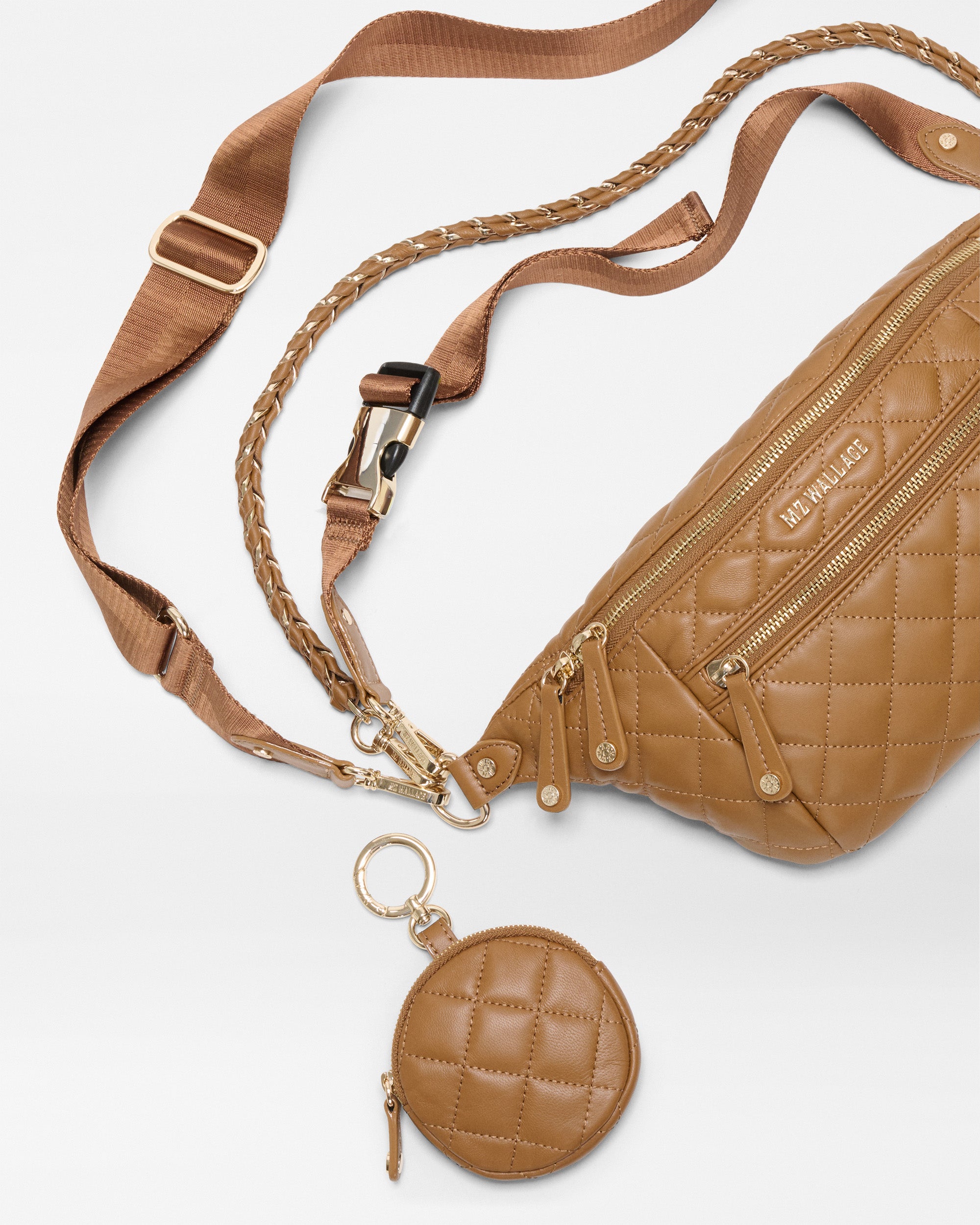 Caramel Leather Small Crosby Crossbody Sling