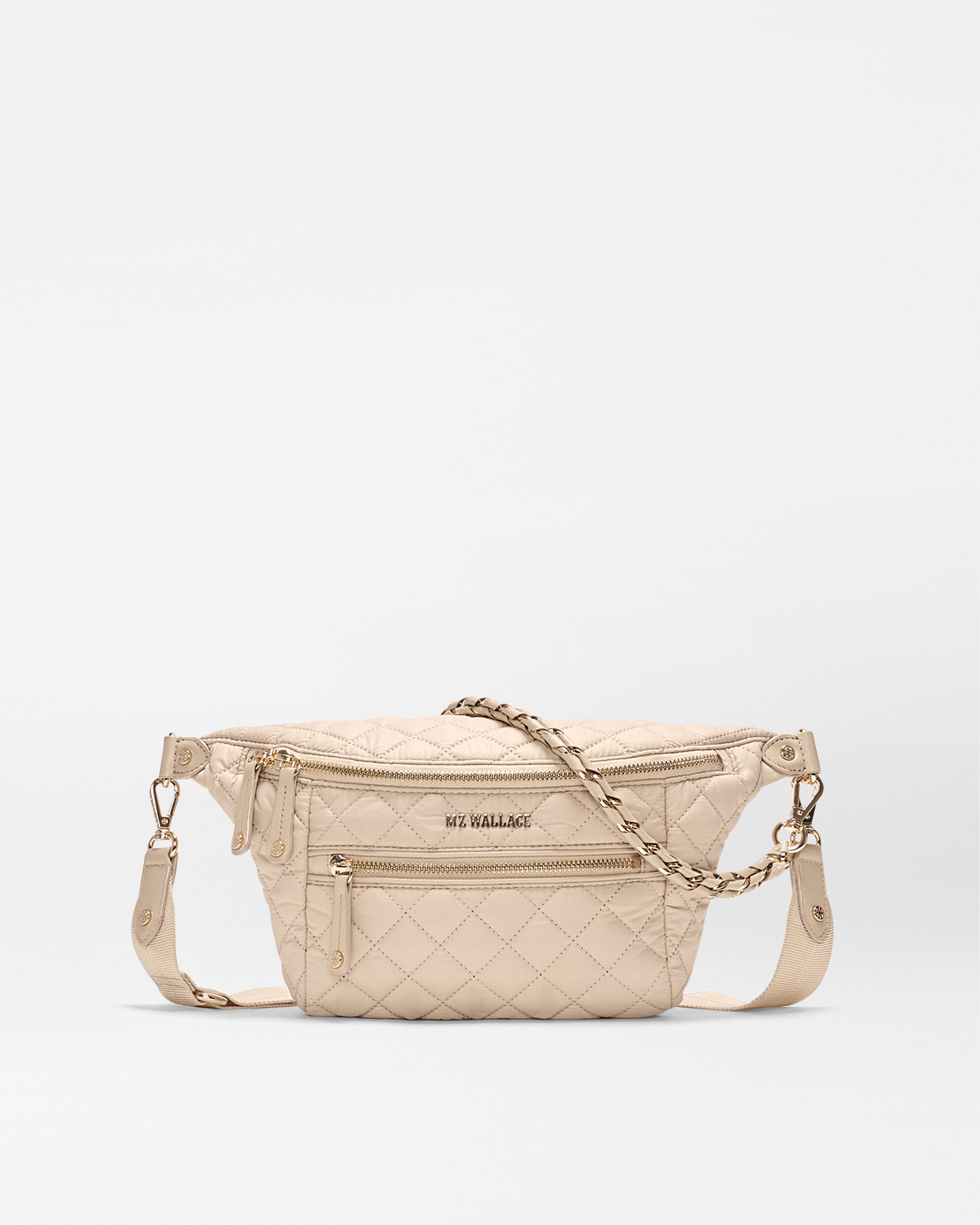 MZ Wallace Buff Ivory Small Crosby Crossbody Sling Bag | MZ Wallace