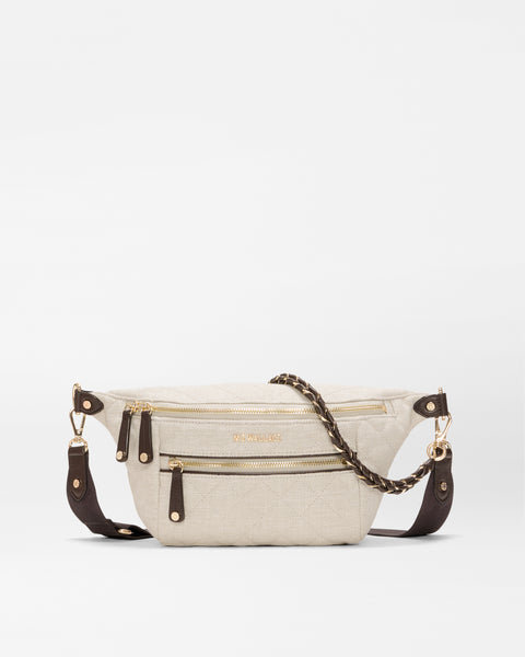 MZ Wallace Sandy Linen Small Crosby Crossbody Sling – Belt Bag