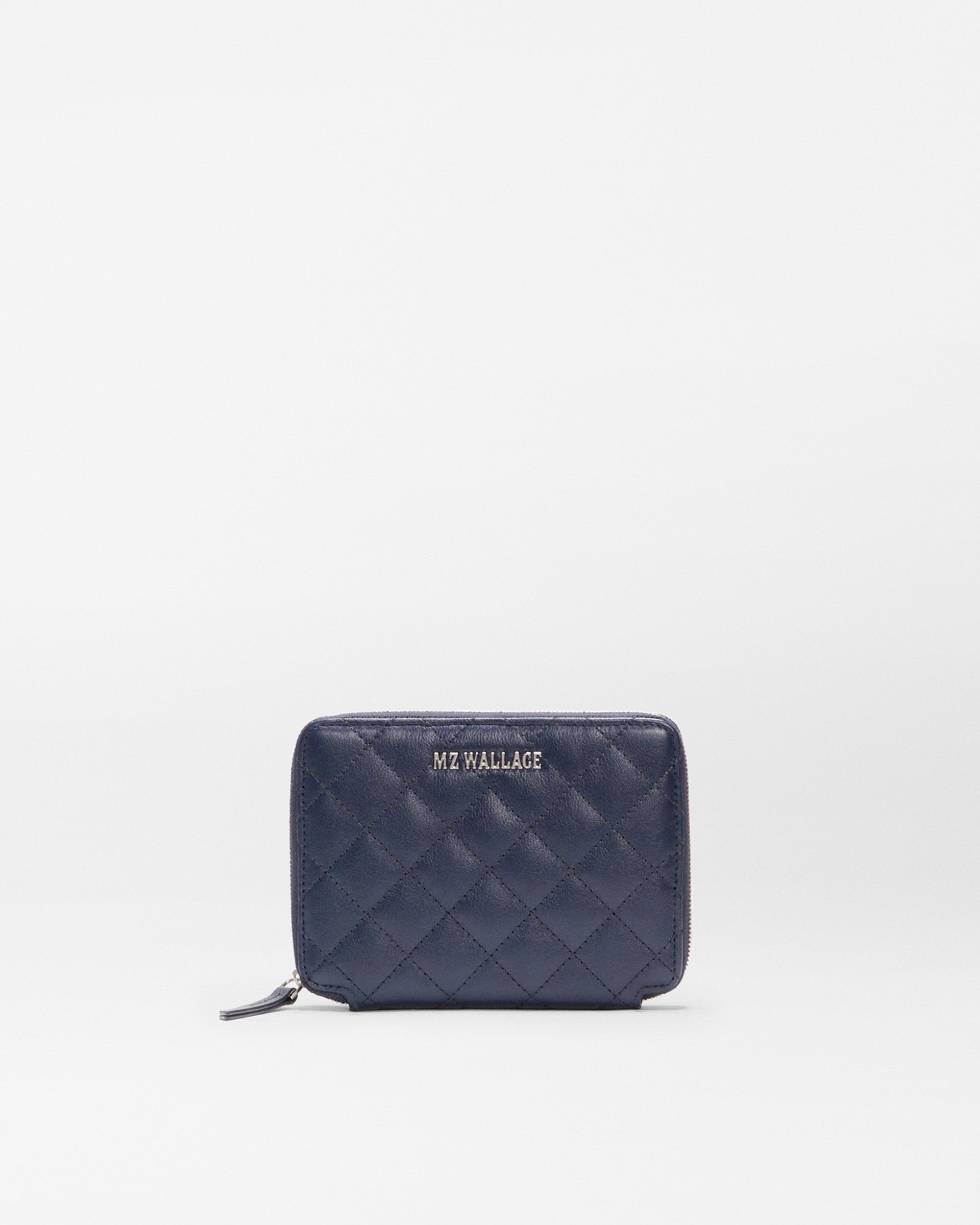 MZ Wallace | Dark Navy Leather Passport Organizer