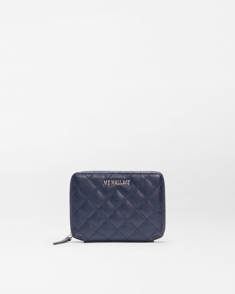 MZ Wallace Dark Navy Passport Wallet Organizer – Accessory | MZ