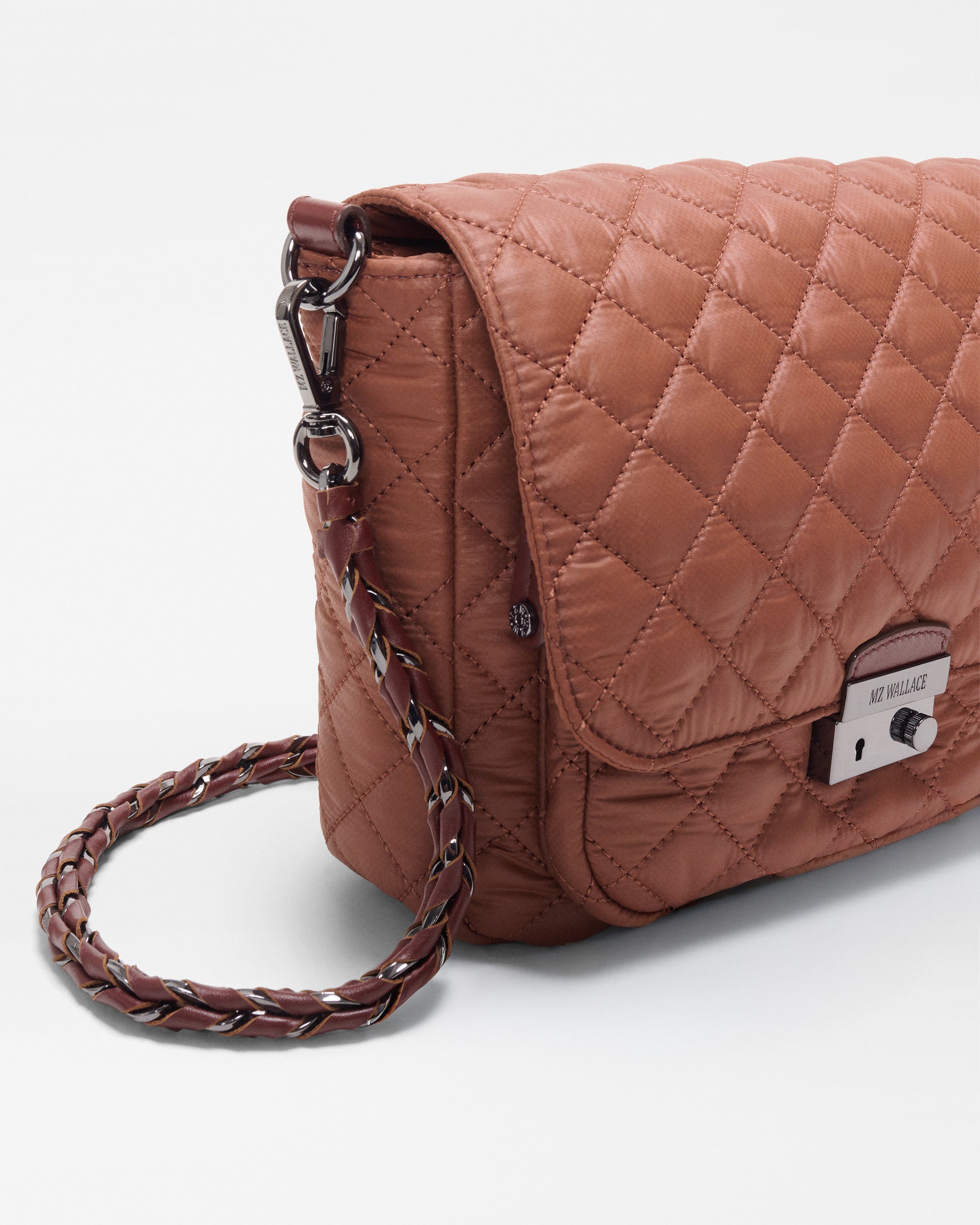 MZ Wallace | Terracotta Medium Crosby Lock Crossbody