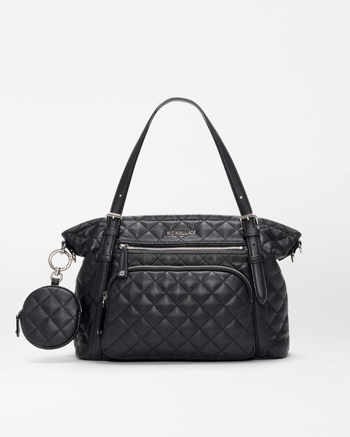 Black Quilted Leather Crosby Everywhere Tote