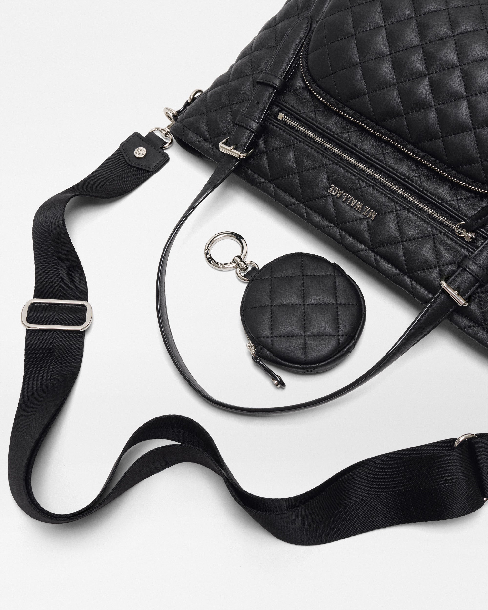 Black Quilted Leather Crosby Everywhere Tote