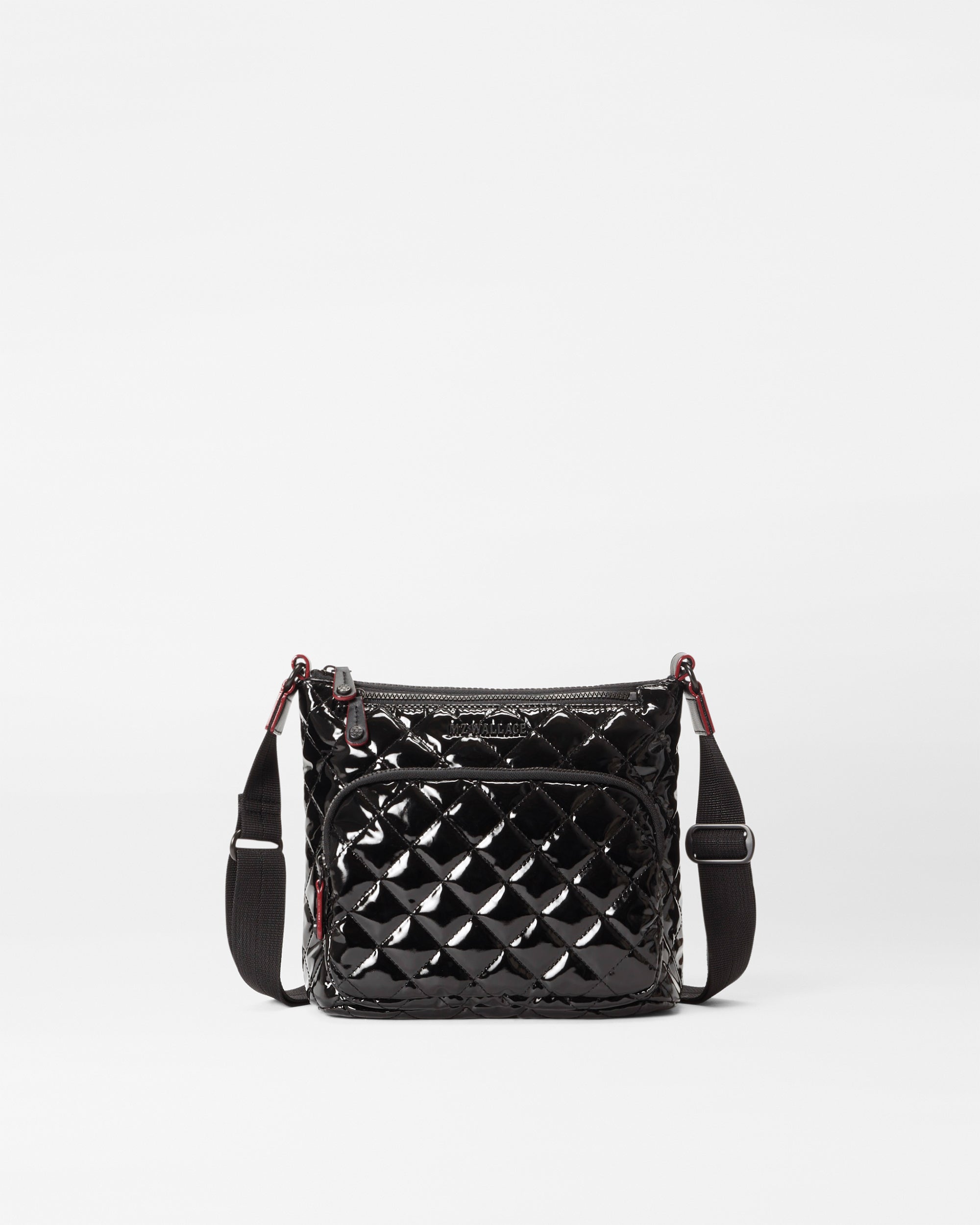 Mz wallace metro crossbody black lacquer Clearance