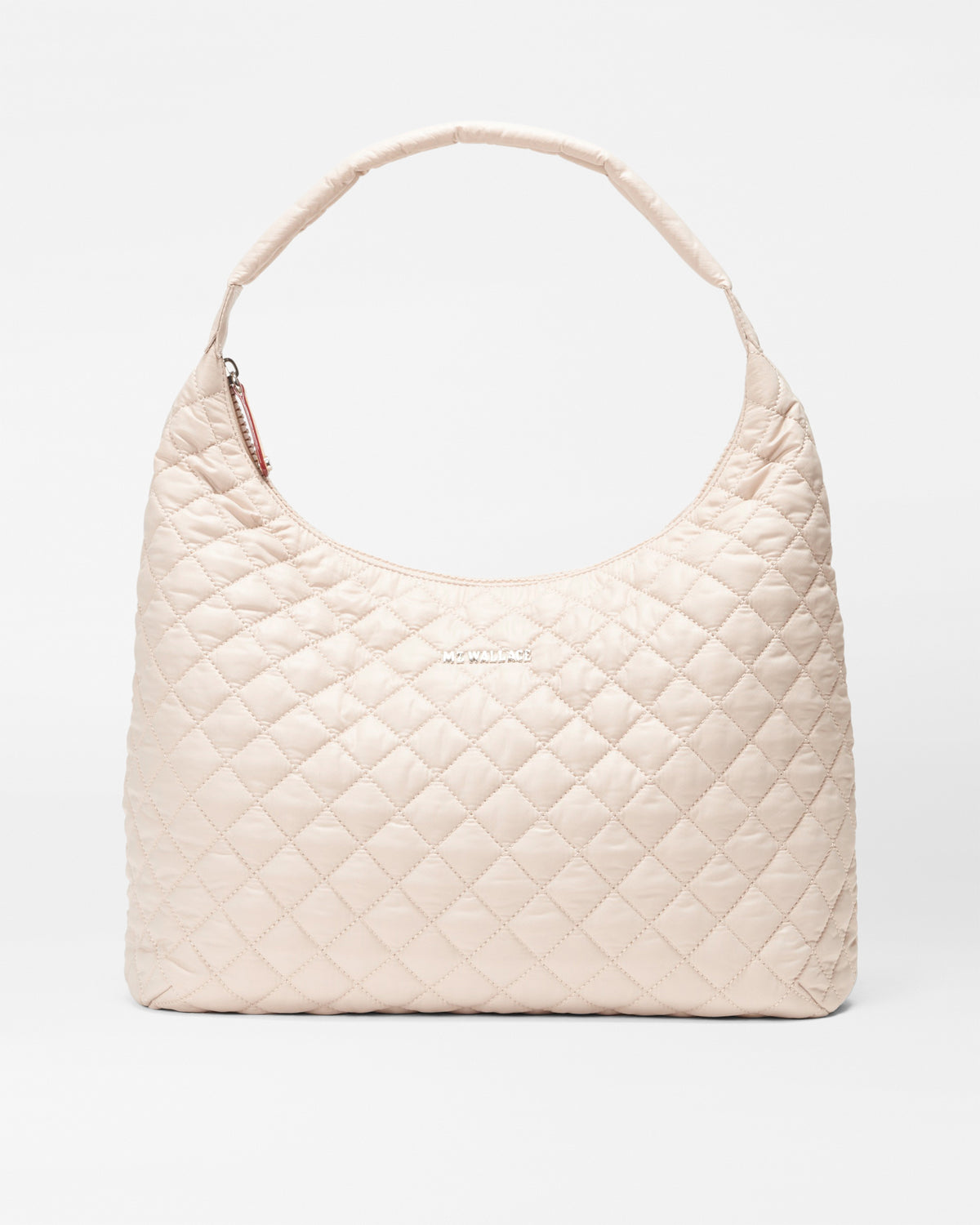 Large Metro Nylon Shoulder Bag in Mushroom | MZ Wallace 