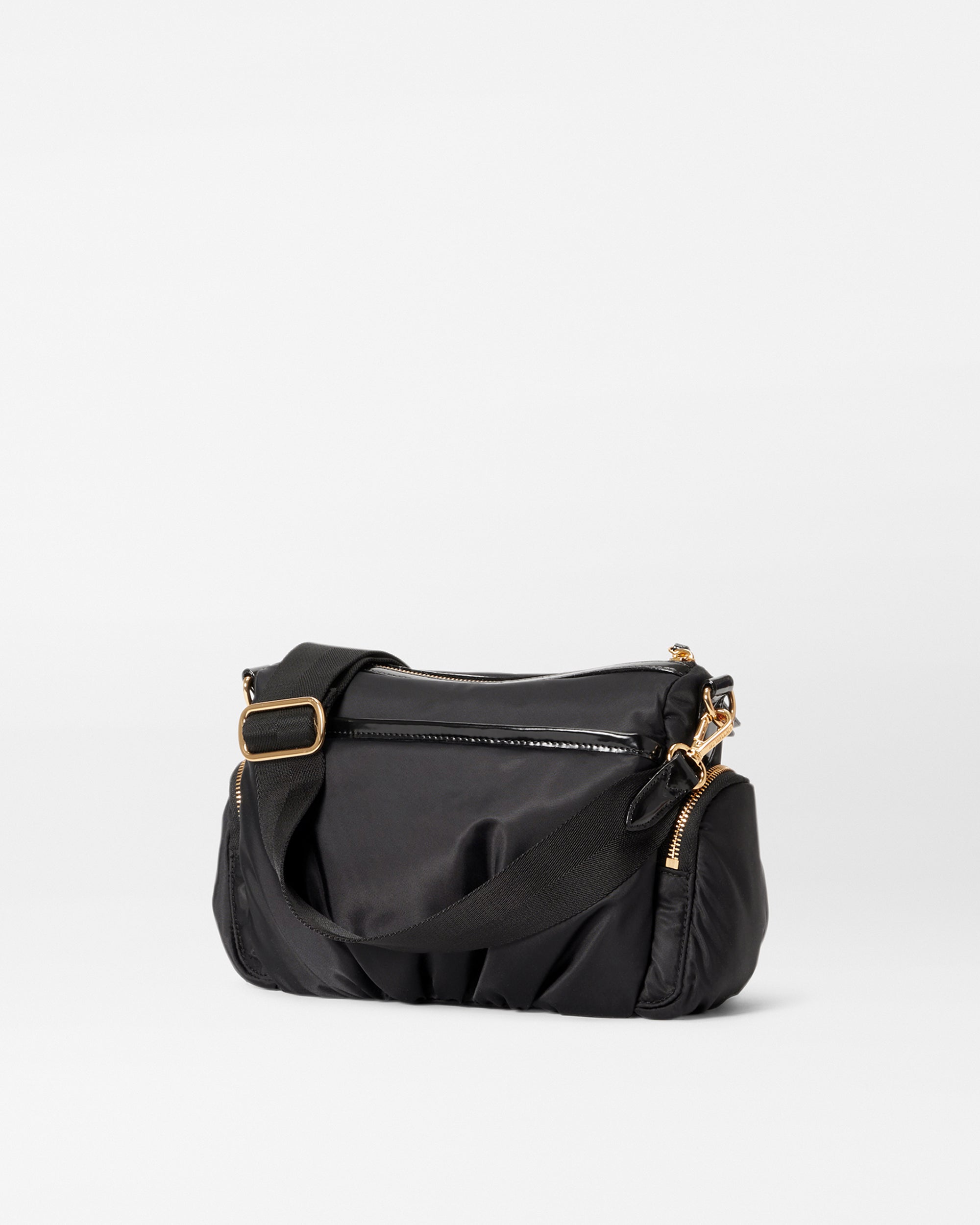 MZ Wallace Black Nylon Crossbody back view