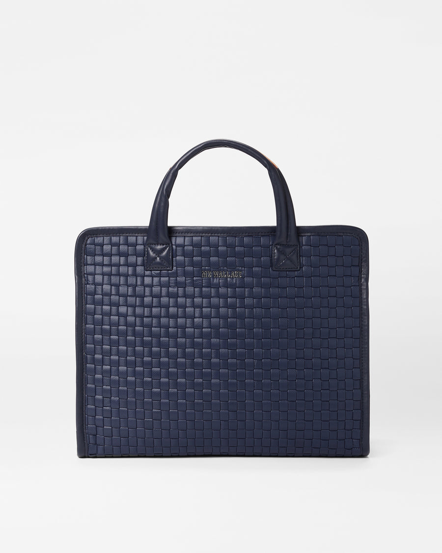 MZ Wallace Small Metro Deluxe Tote in Prism – Blue Beetle