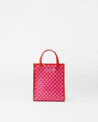 Candy Lacquer Micro Woven Box Tote