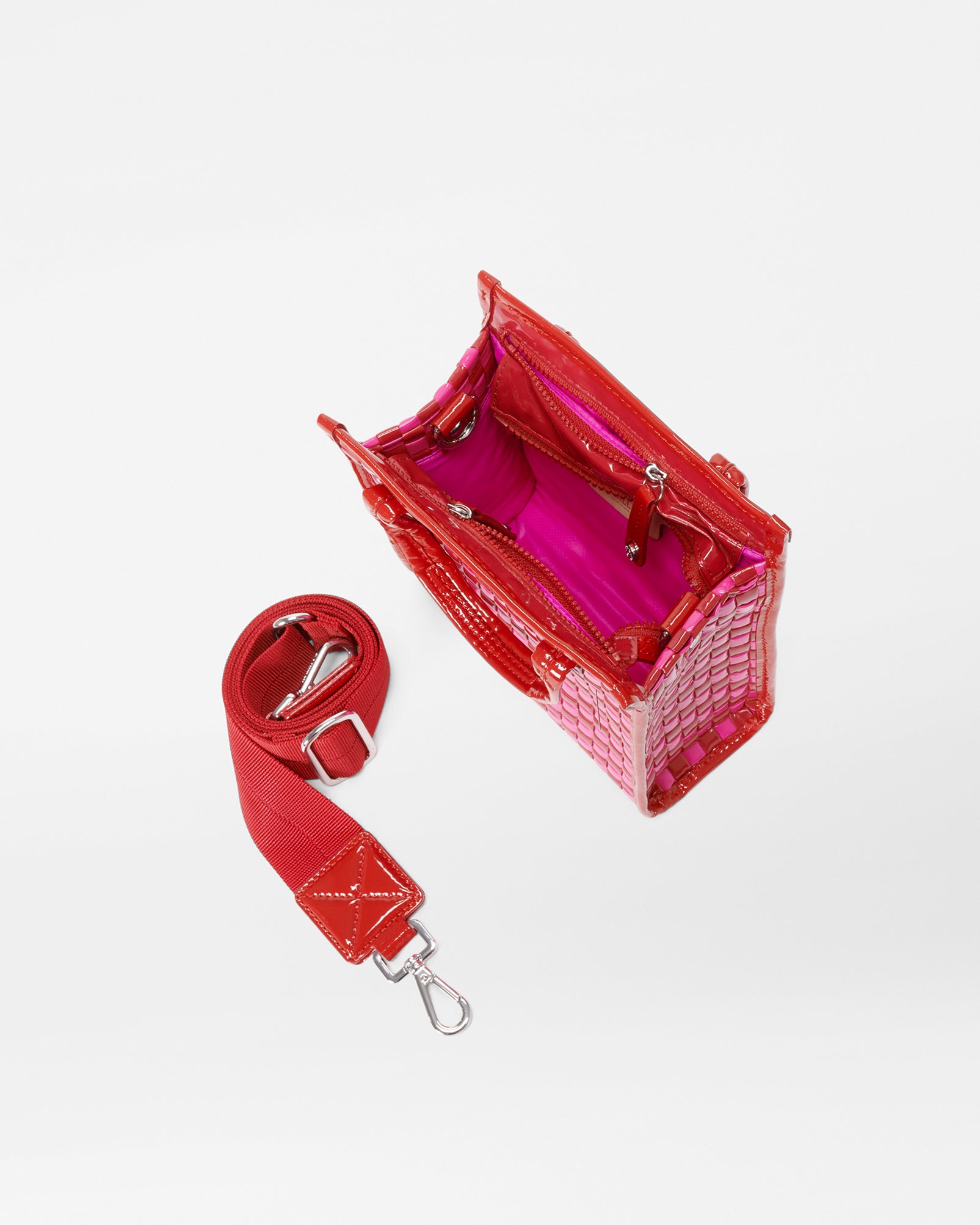 Candy Lacquer Micro Woven Box Tote