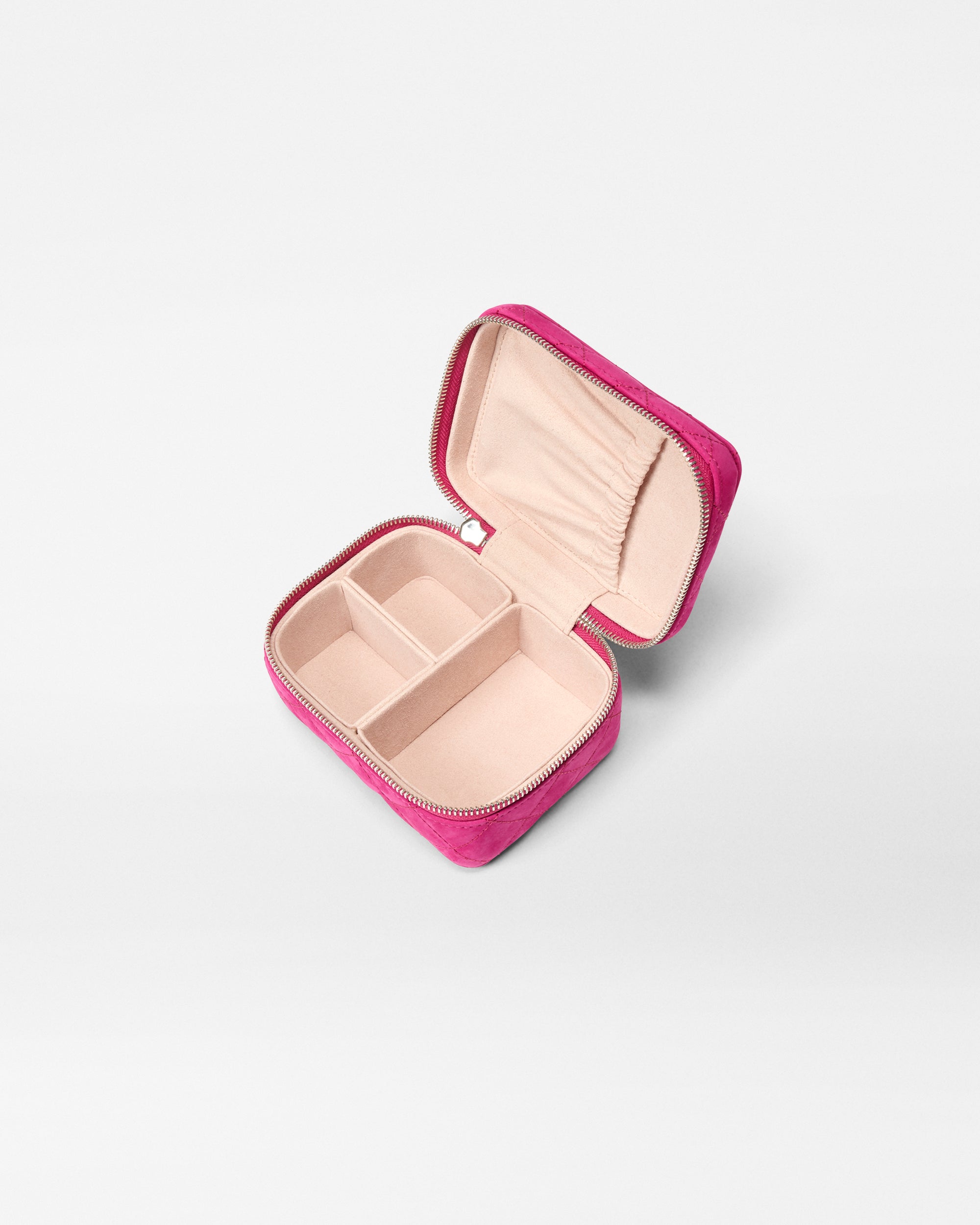 Raspberry Nubuck Jewelry Box