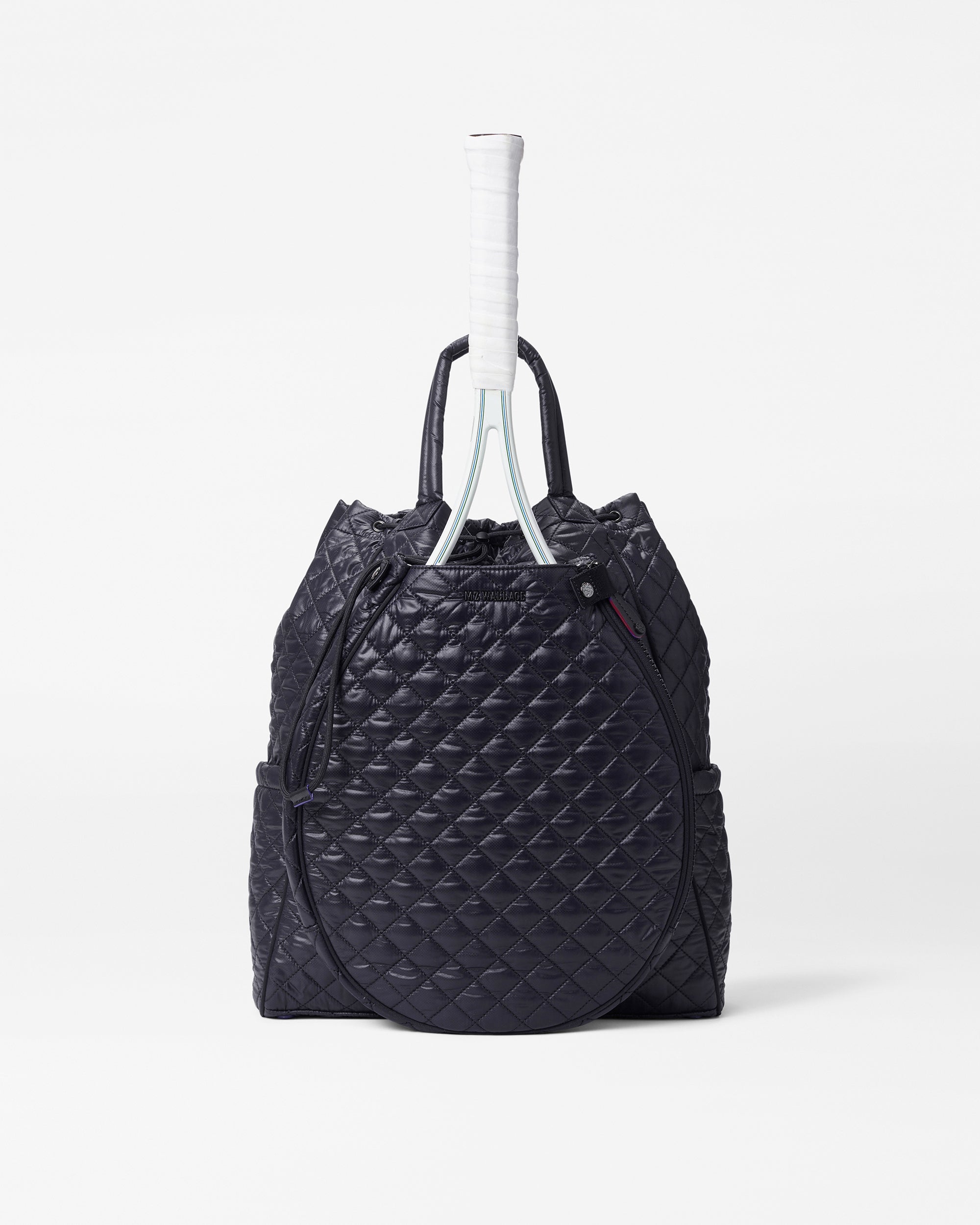 MZ Wallace Black Doubles Convertible Tennis Backpack - Luxury Tennis Bag