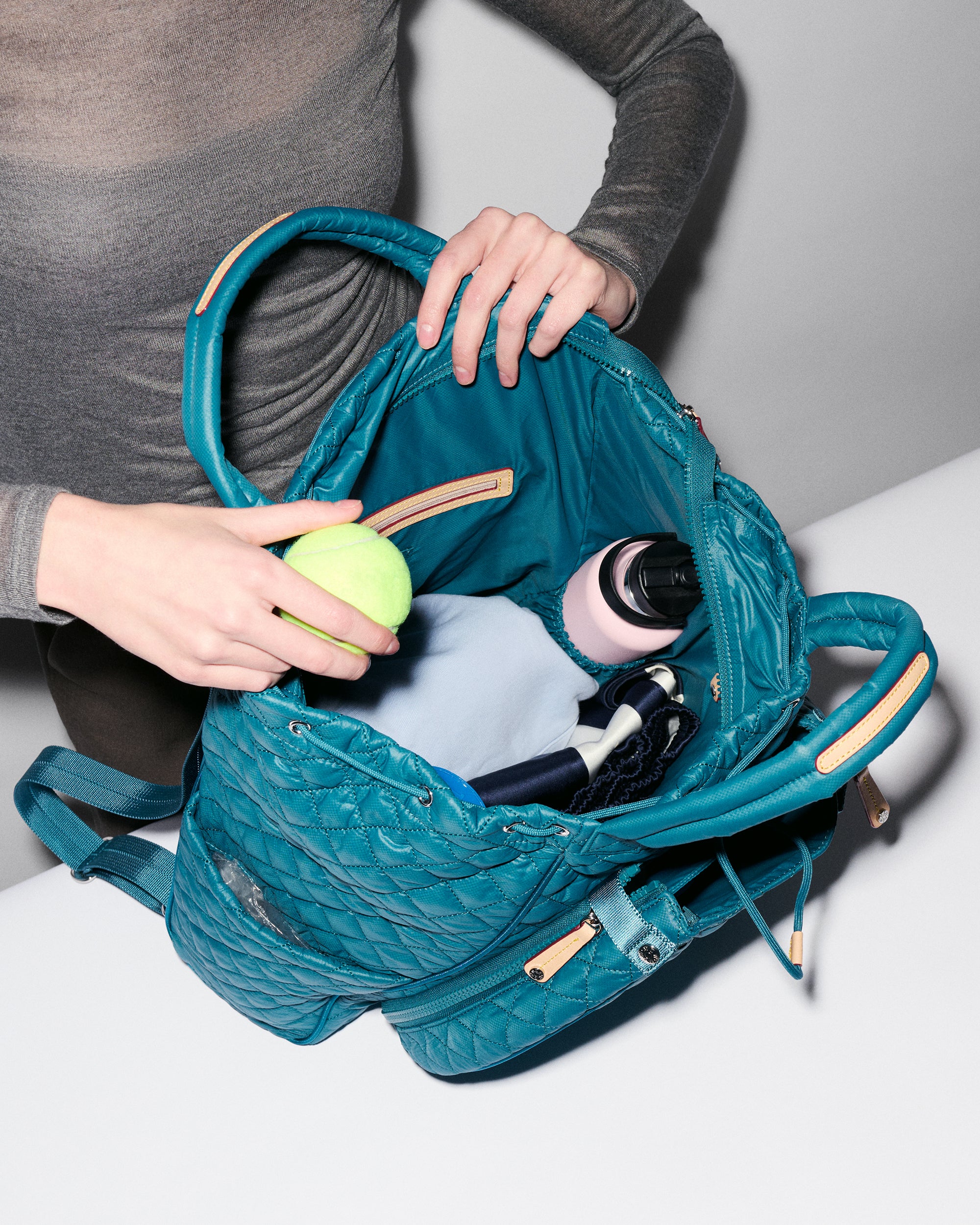 MZ Wallace Pacific Turquoise Blue Convertible Doubles Tennis