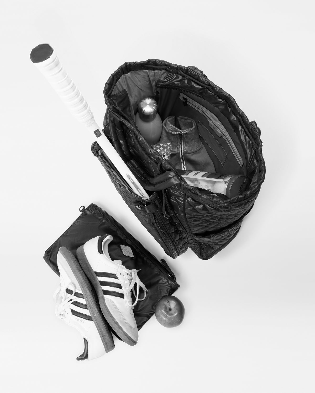 Black Doubles Tennis Convertible Backpack