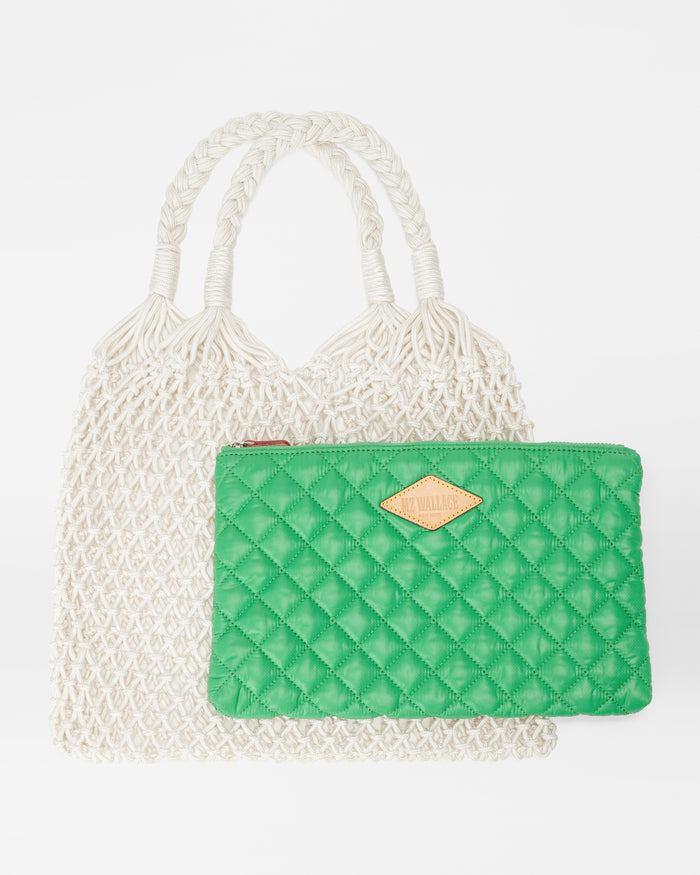 Off White/Grass Reef Knot Market Tote