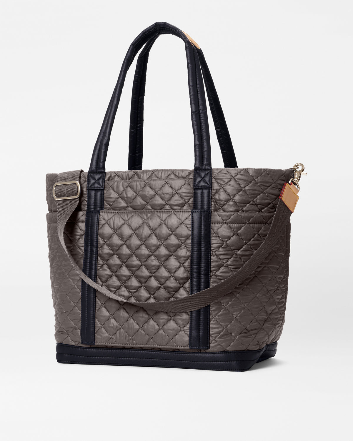 Large Empire Quilted Tote Bag in Magnet/Black Color Block| MZ Wallace 