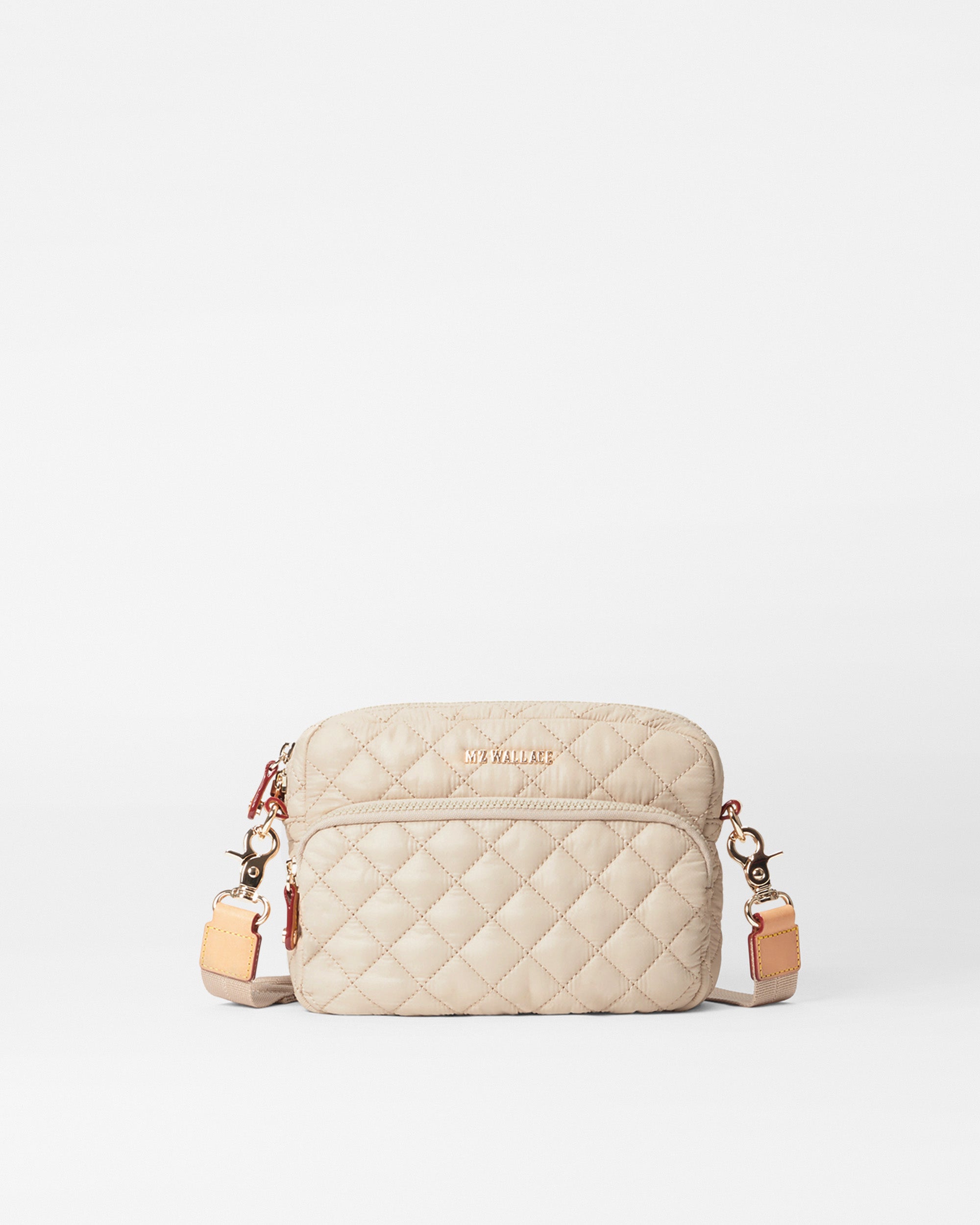 MZ Wallace Buff Camera Ivory Crossbody Bag