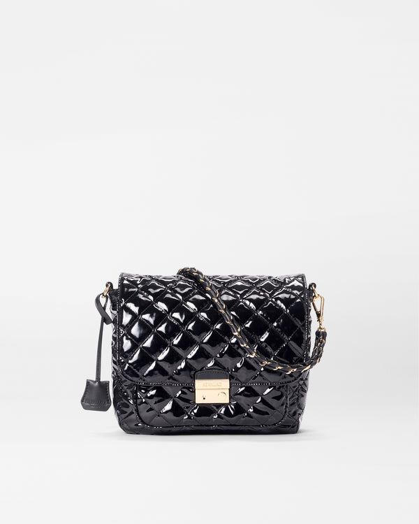 Black Lacquer Medium Crosby Lock Crossbody