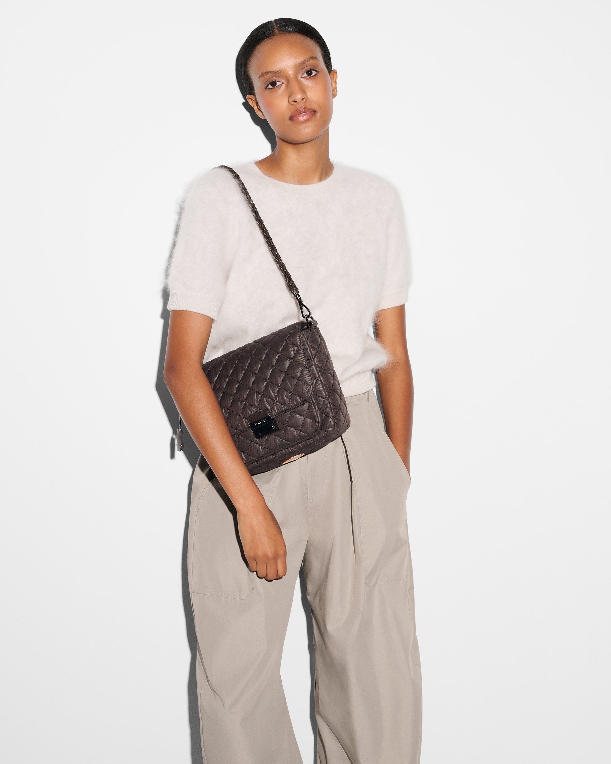 Espresso Medium Crosby Lock Crossbody