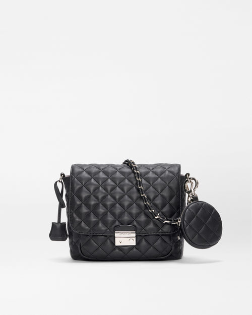 Black Quilted Leather Medium Crosby Lock Crossbody