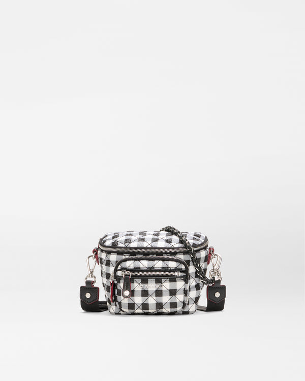 Black/White Gingham Micro Crosby Sling