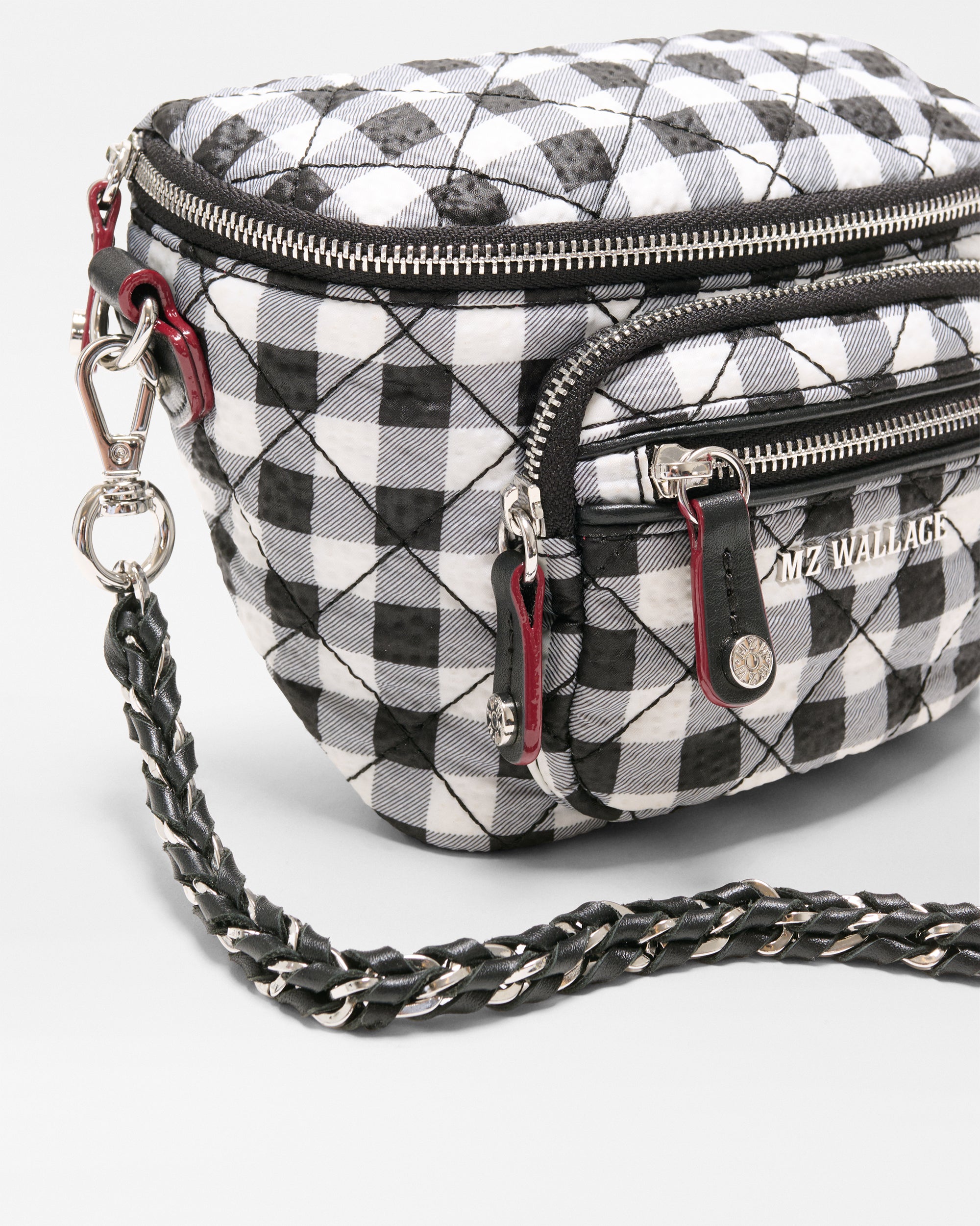 Black/White Gingham Micro Crosby Sling