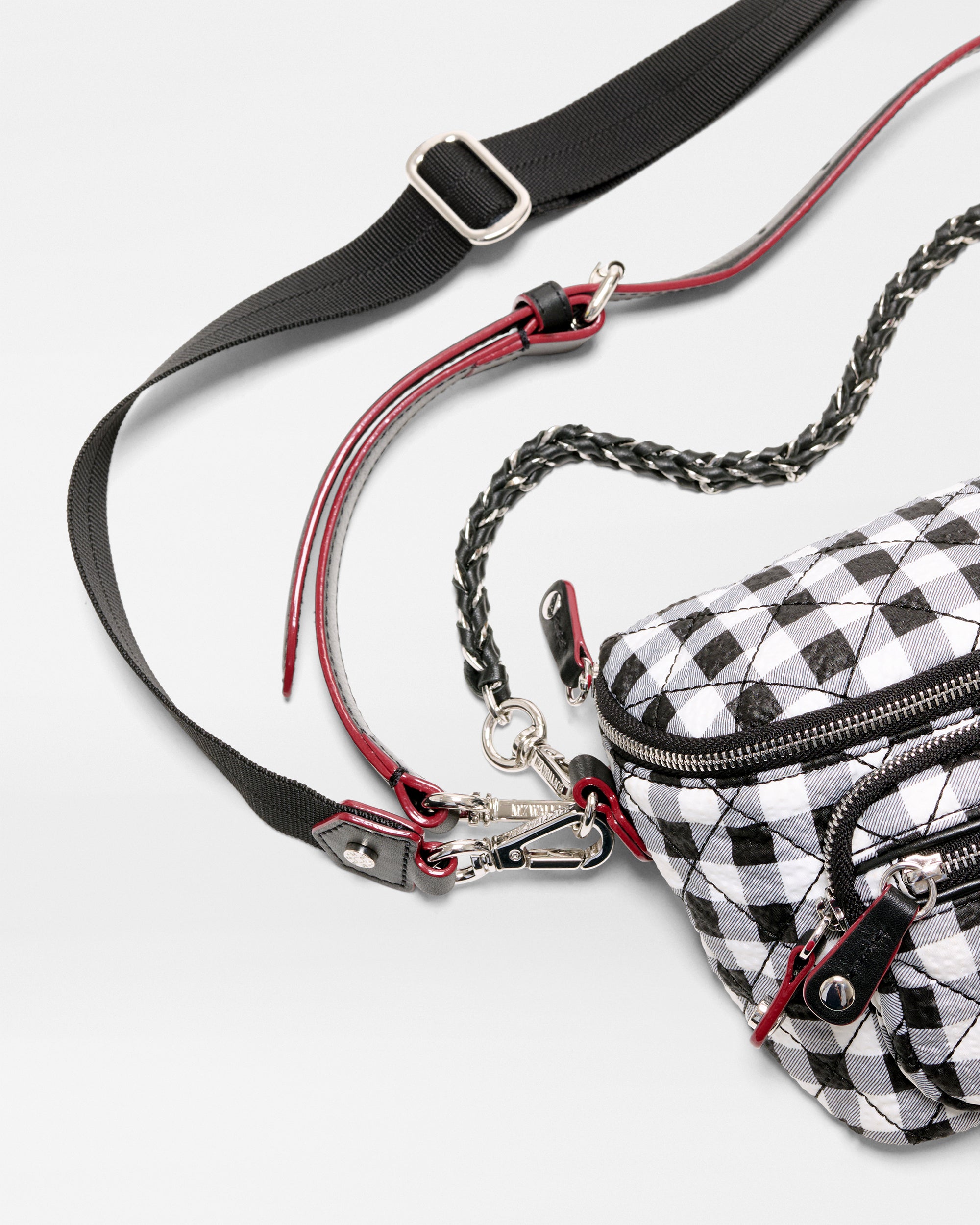 Black/White Gingham Micro Crosby Sling
