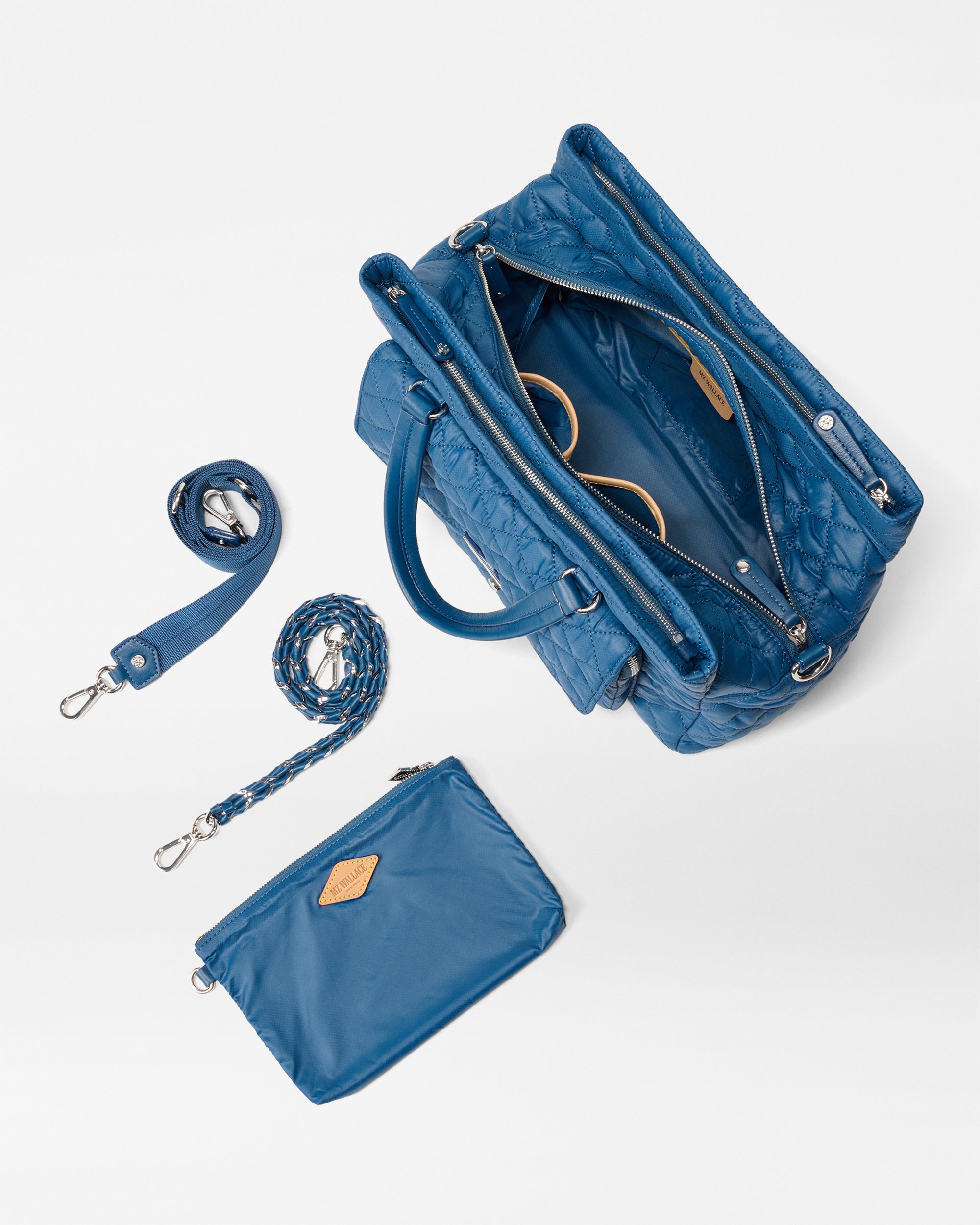 French Blue Crosby Lock Satchel