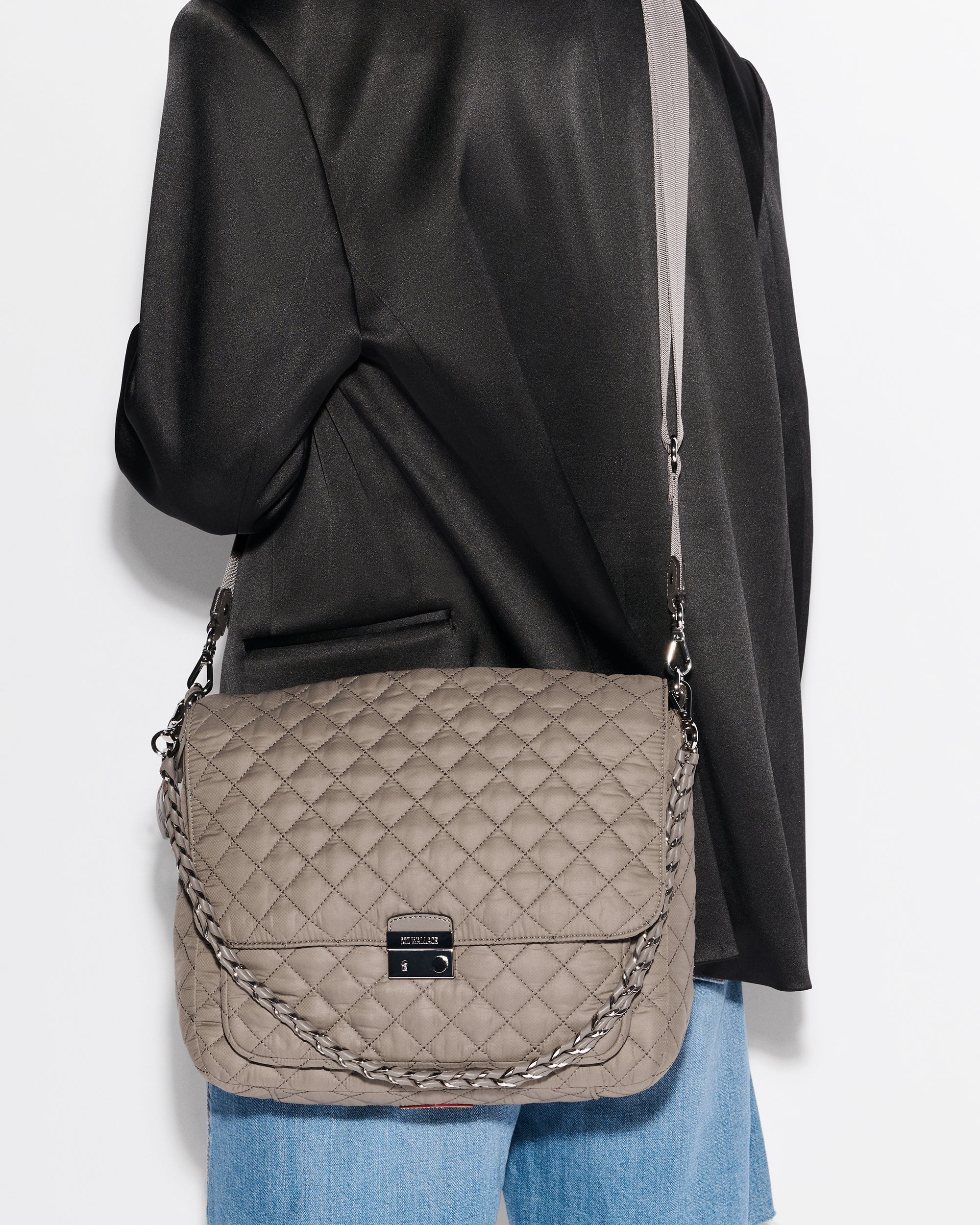 Morning Dove Large Crosby Lock Crossbody