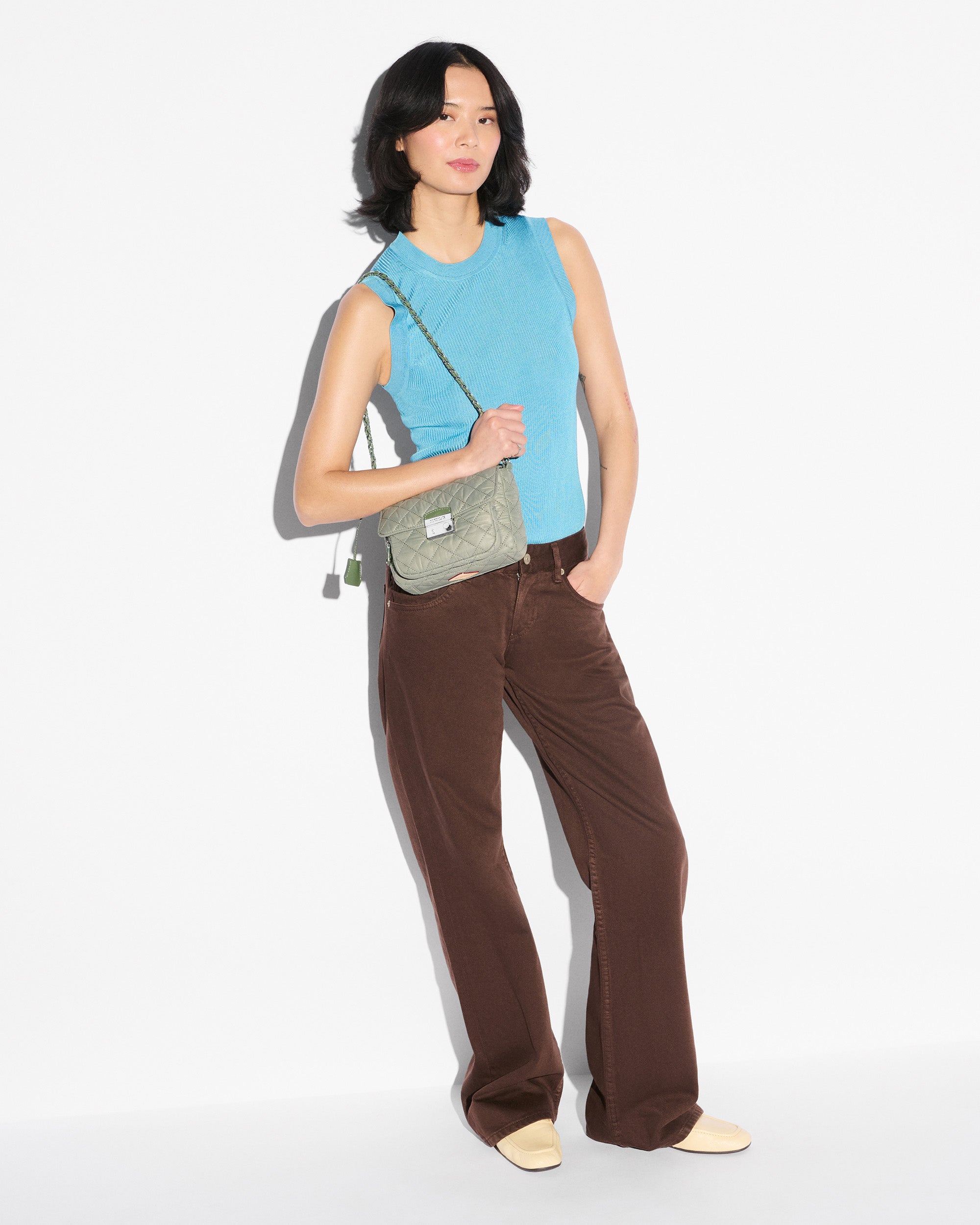 MZ Wallace Agave Green Small Crosby Lock Crossbody – Crossbody