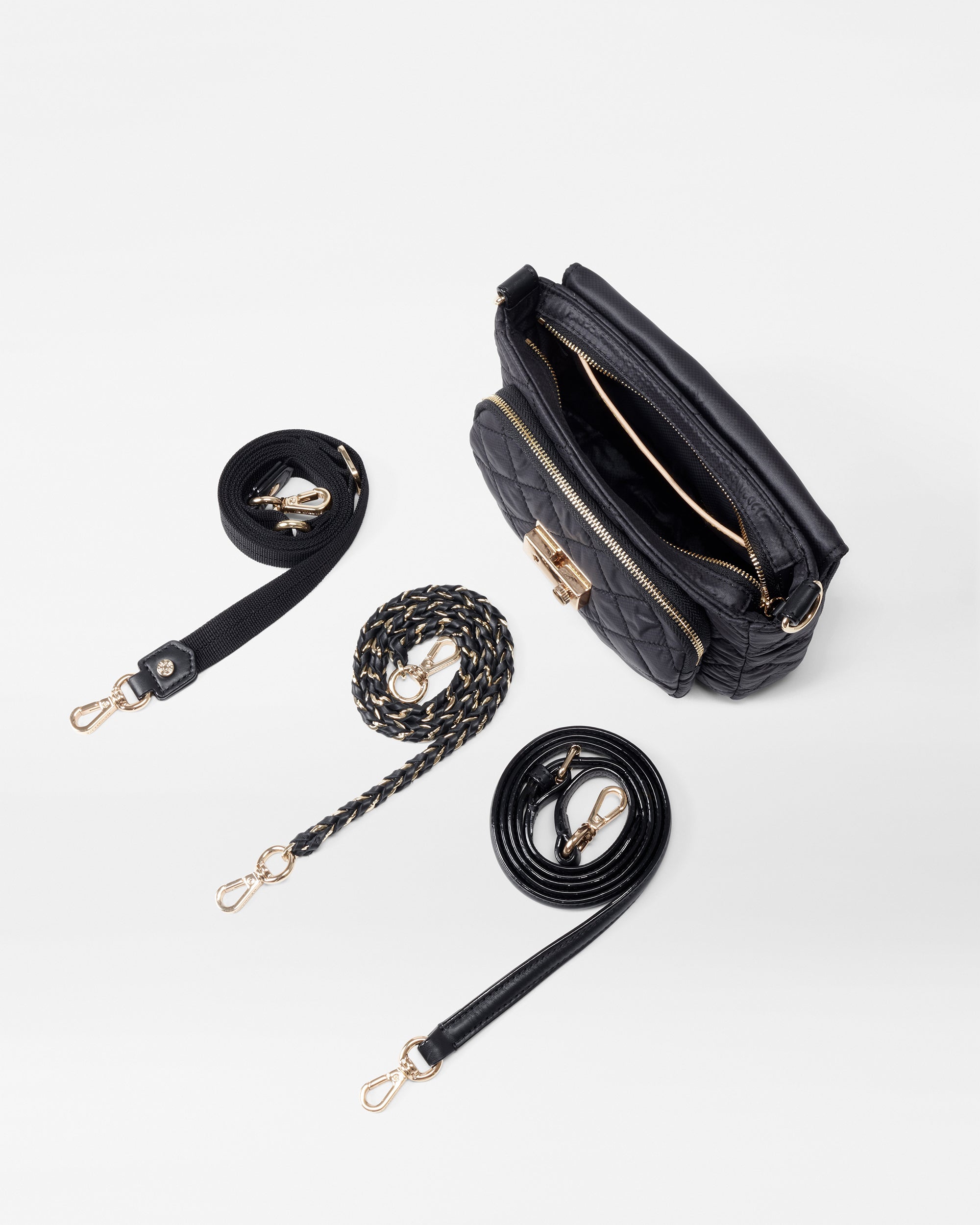 Black Small Crosby Lock Crossbody