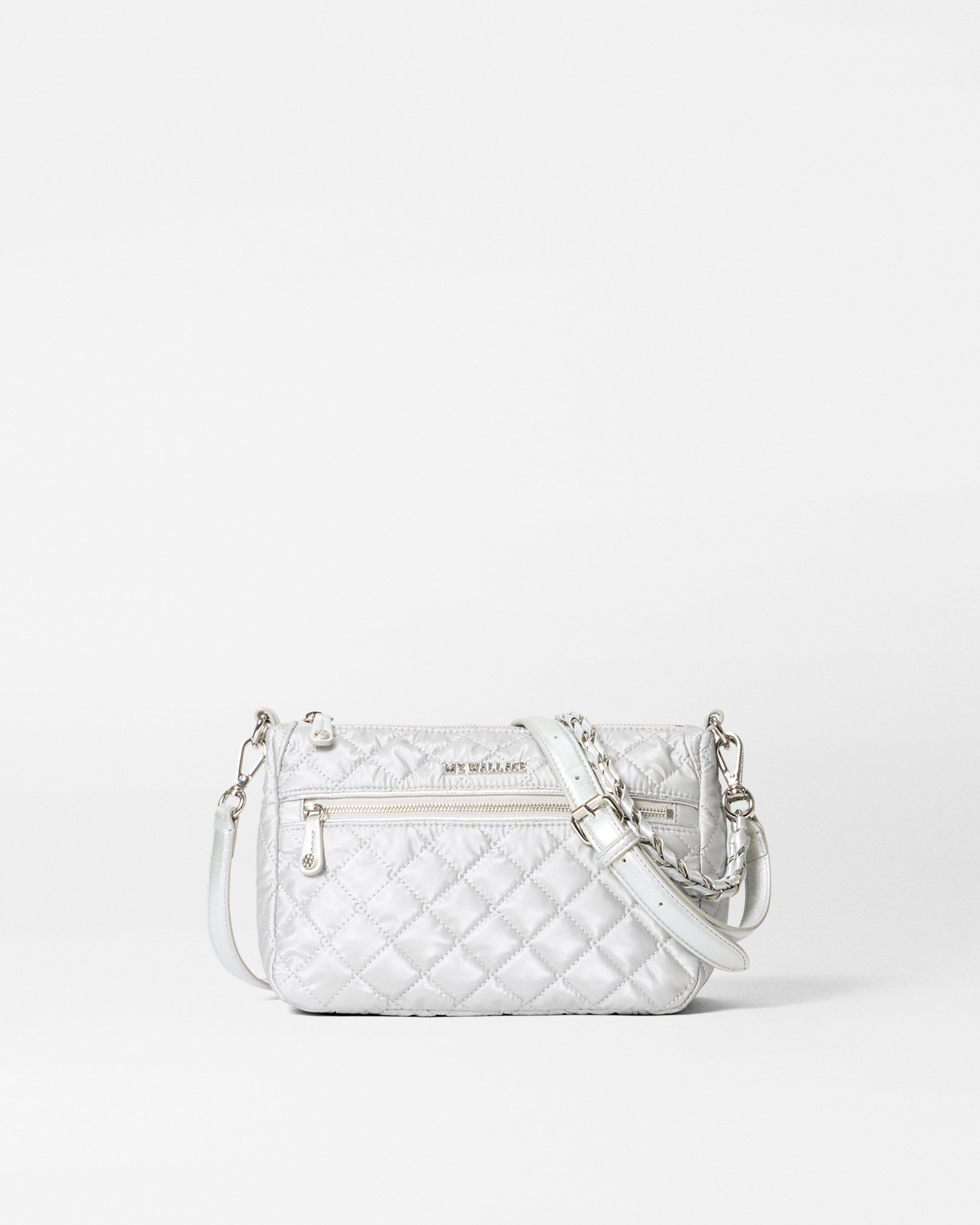 Oyster Metallic Crosby Ella Crossbody
