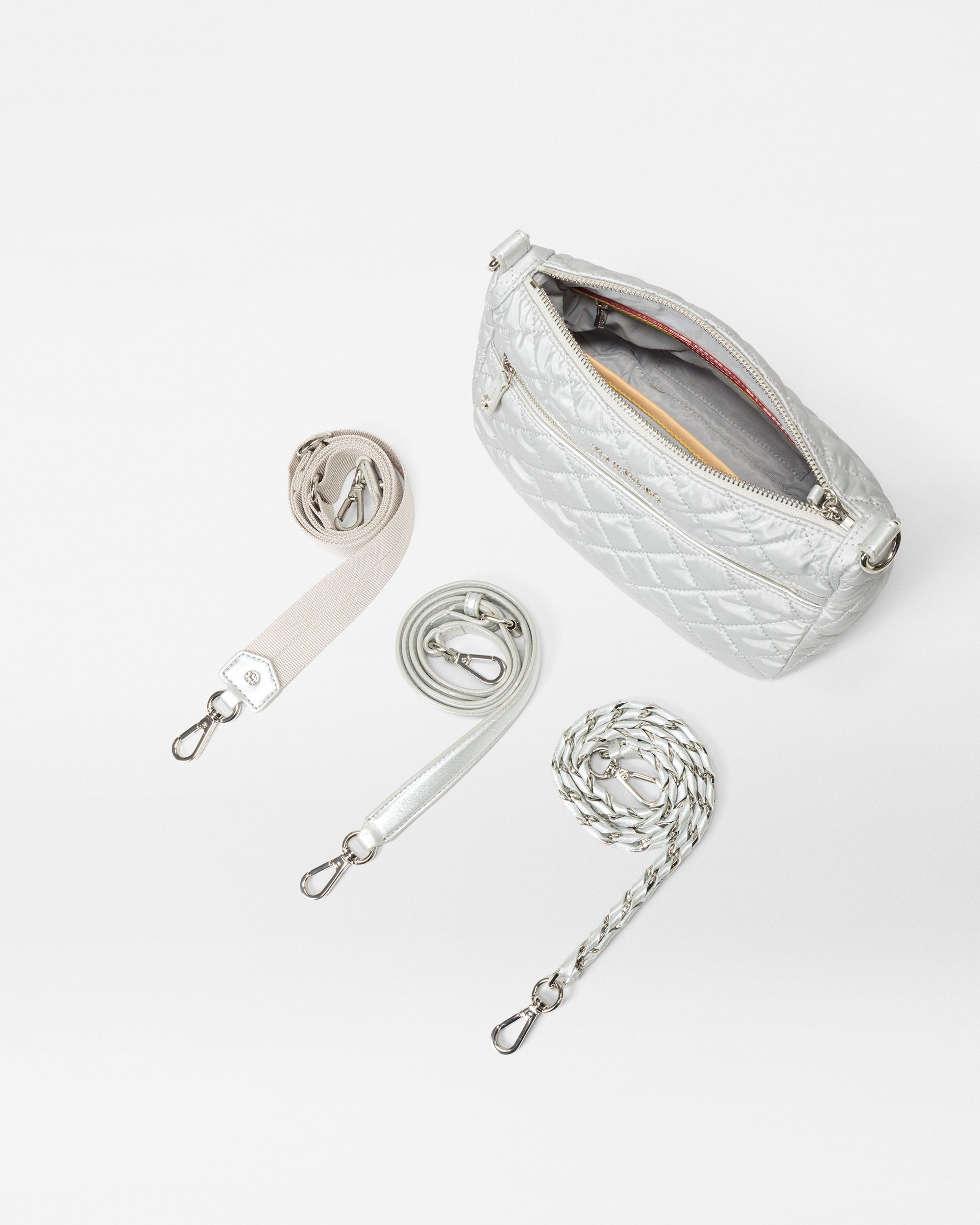 Oyster Metallic Crosby Ella Crossbody