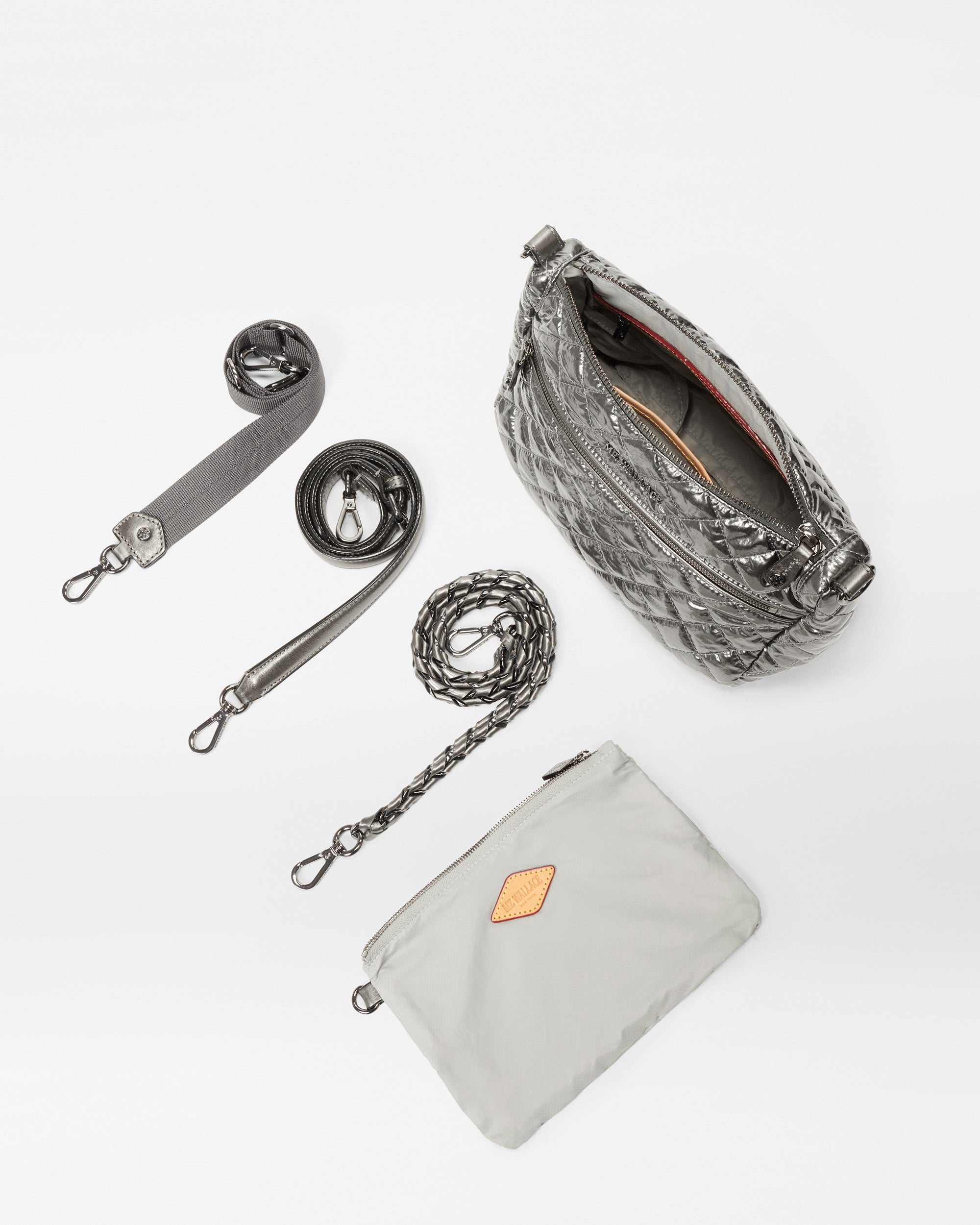 Pewter Metallic Crosby Ella Crossbody