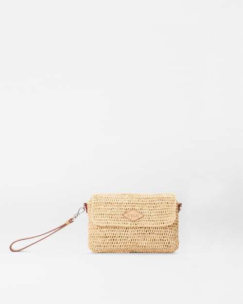 Equip Leather Raffia Flats Camel