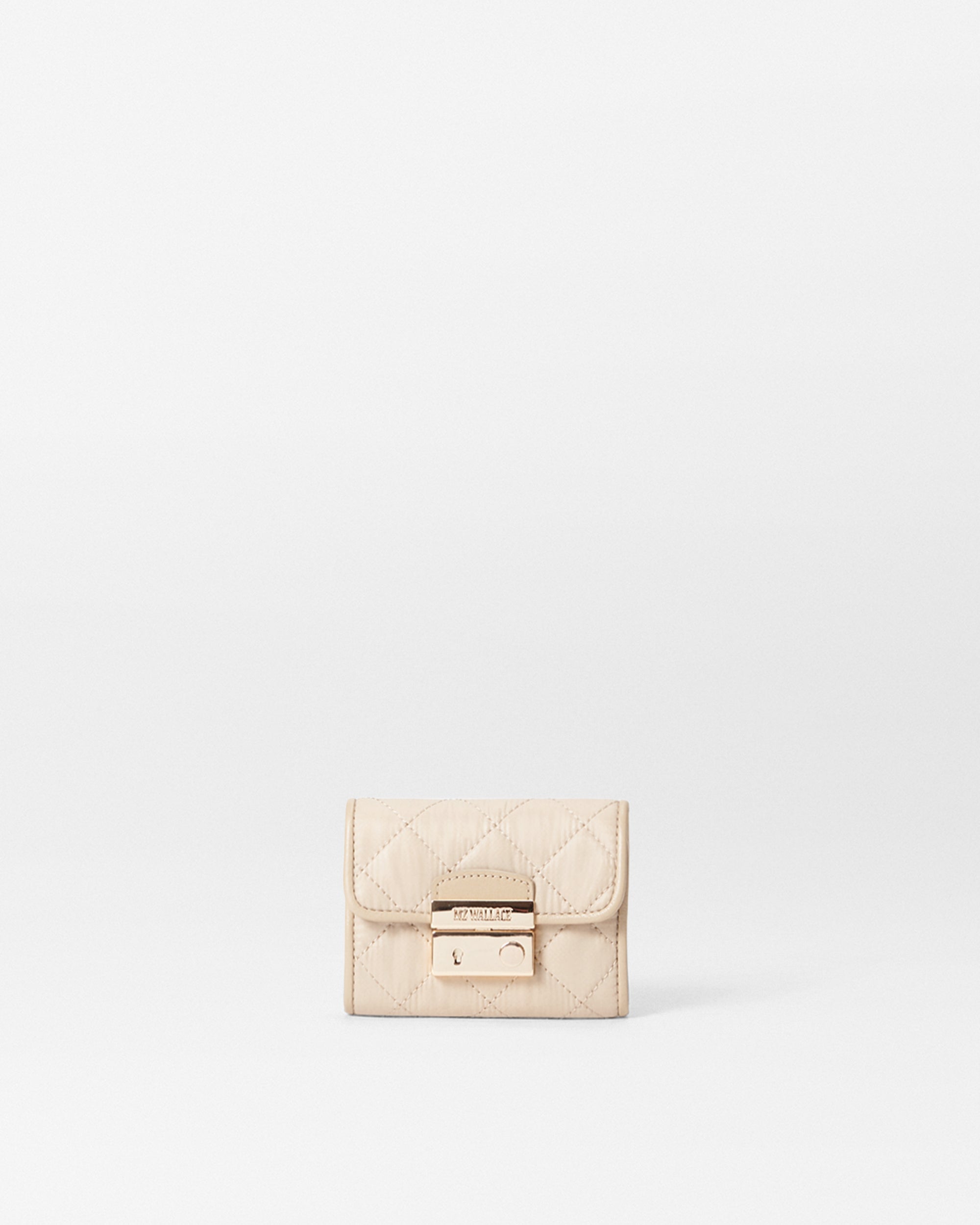 MZ Wallace Beige Small Wallet