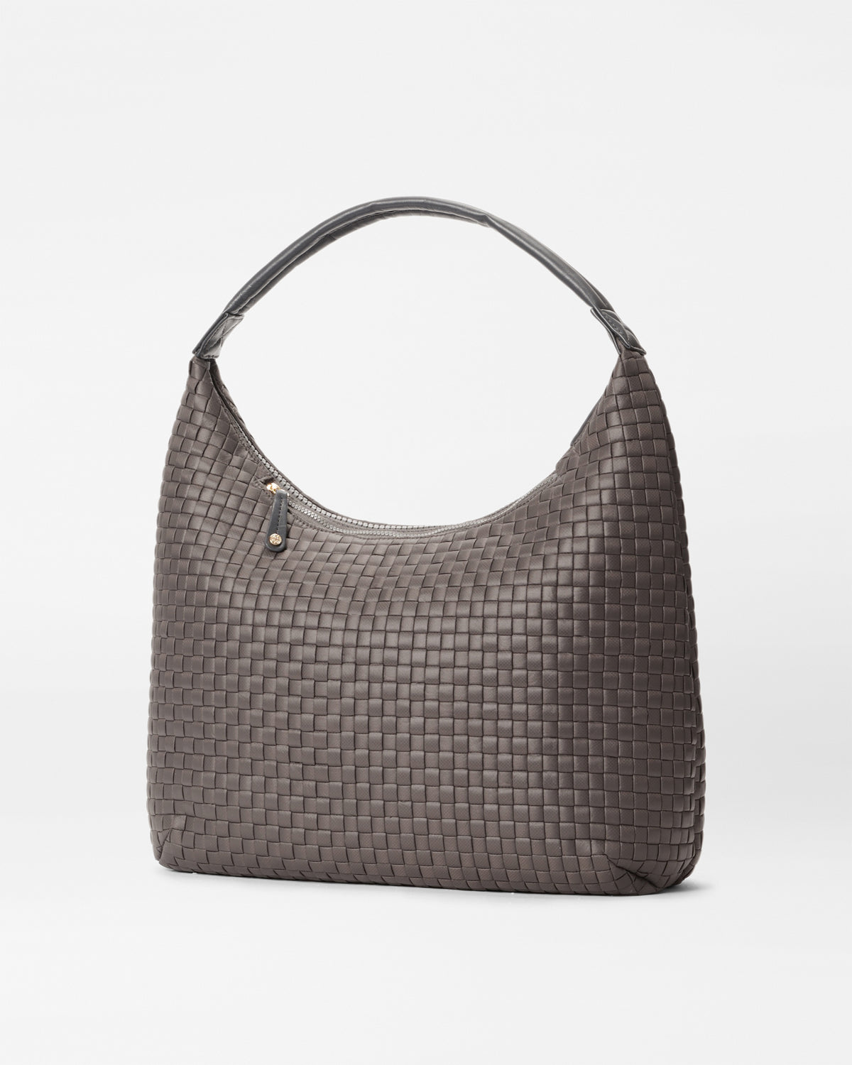 Woven Shoulder Bag With Metal Handle main image 1