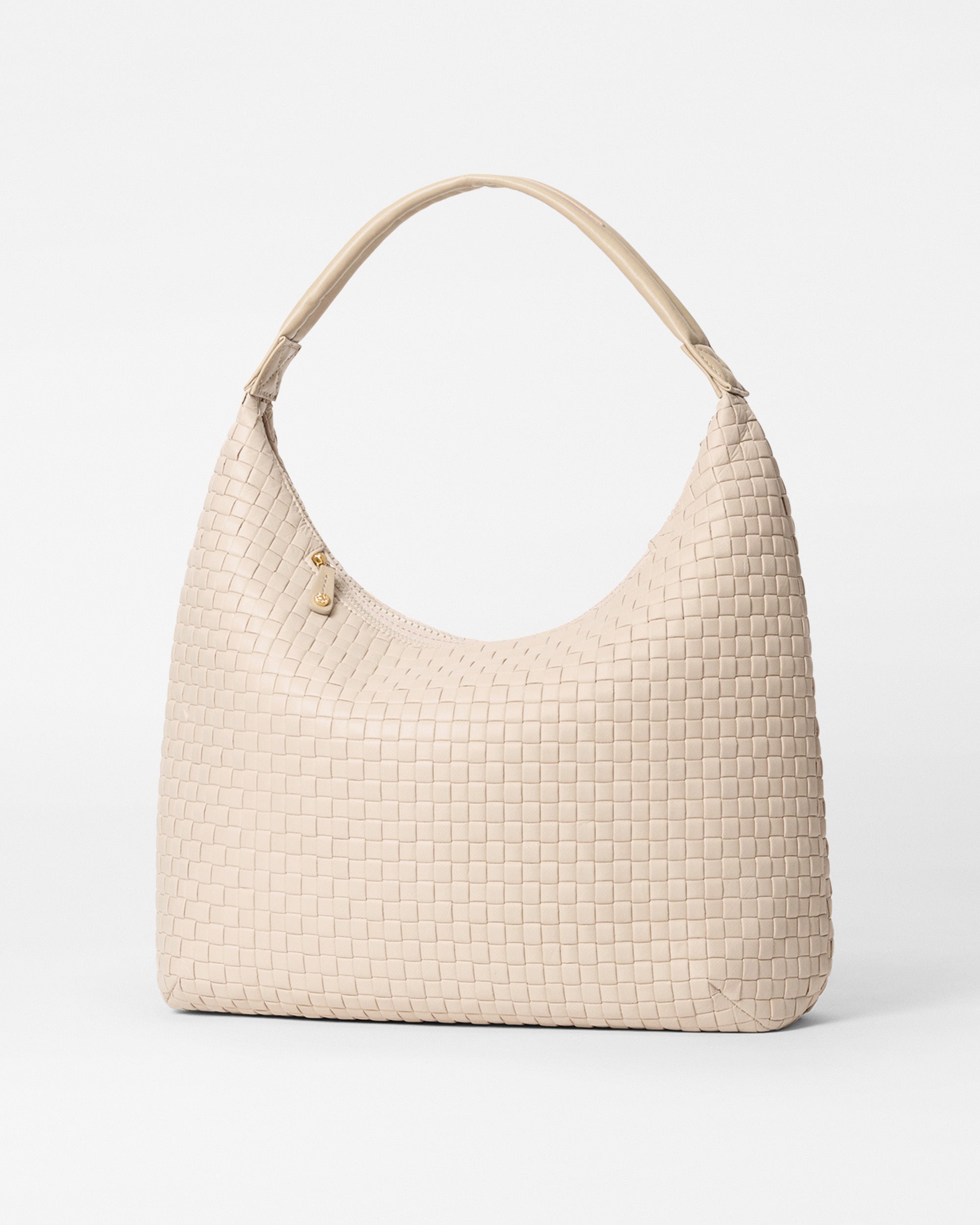 Back view of MZ Wallace Cream Woven Bag