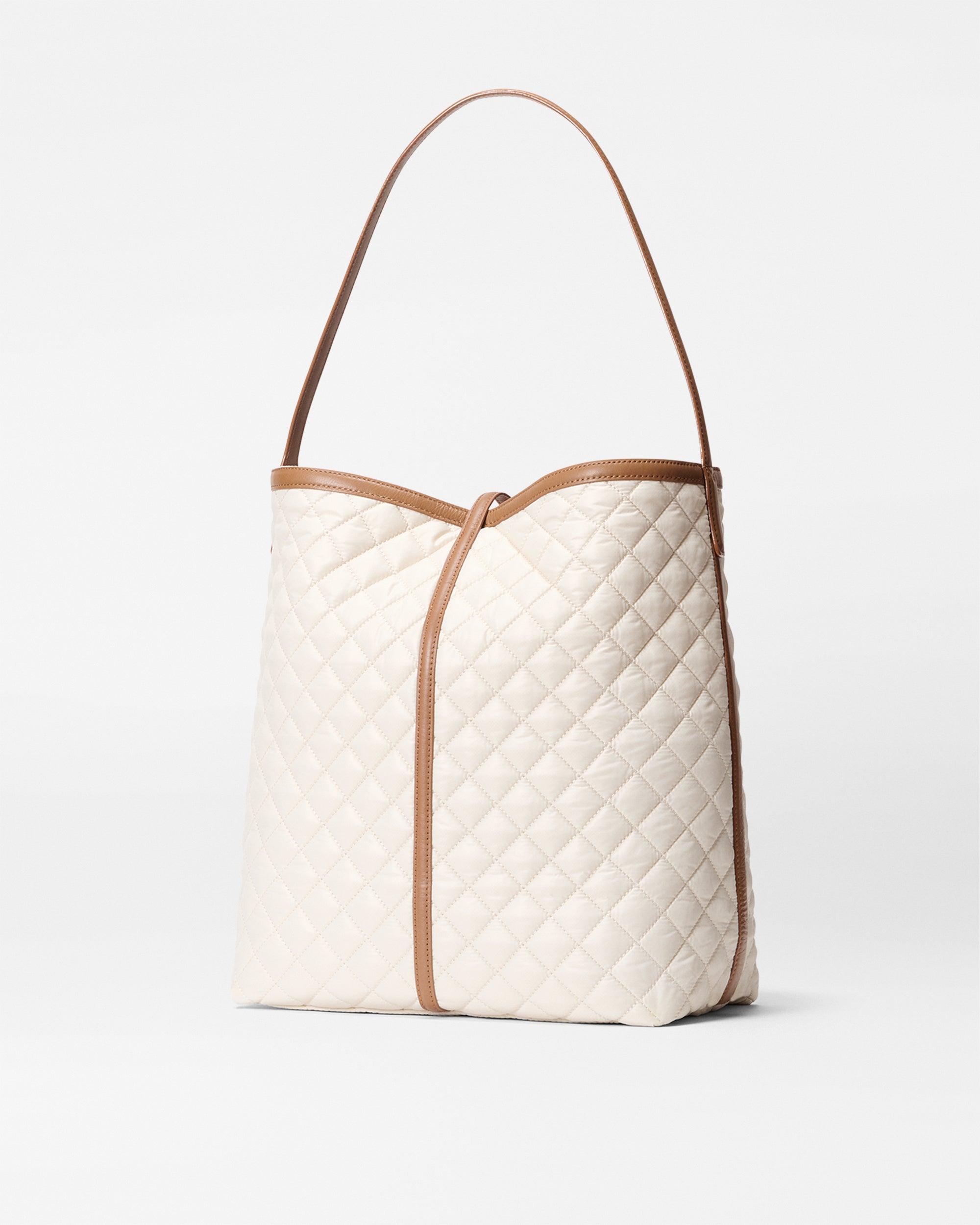 Sandshell with Brown Large Astor Hobo